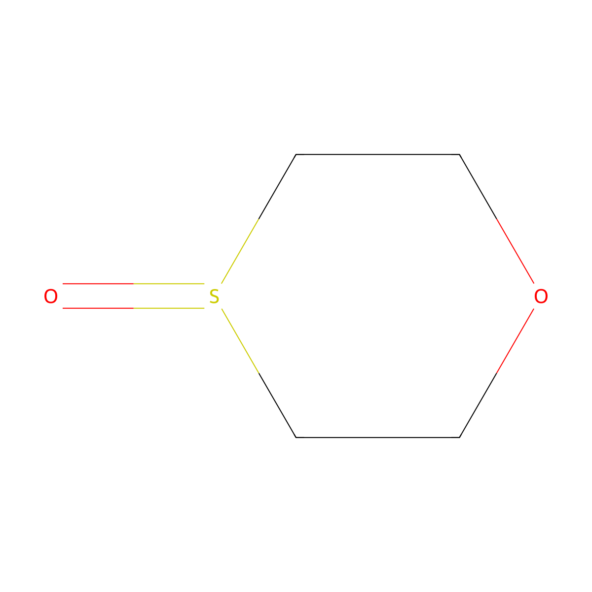 1,4-Oxathiane oxide molecular structure, CAS 109-03-5