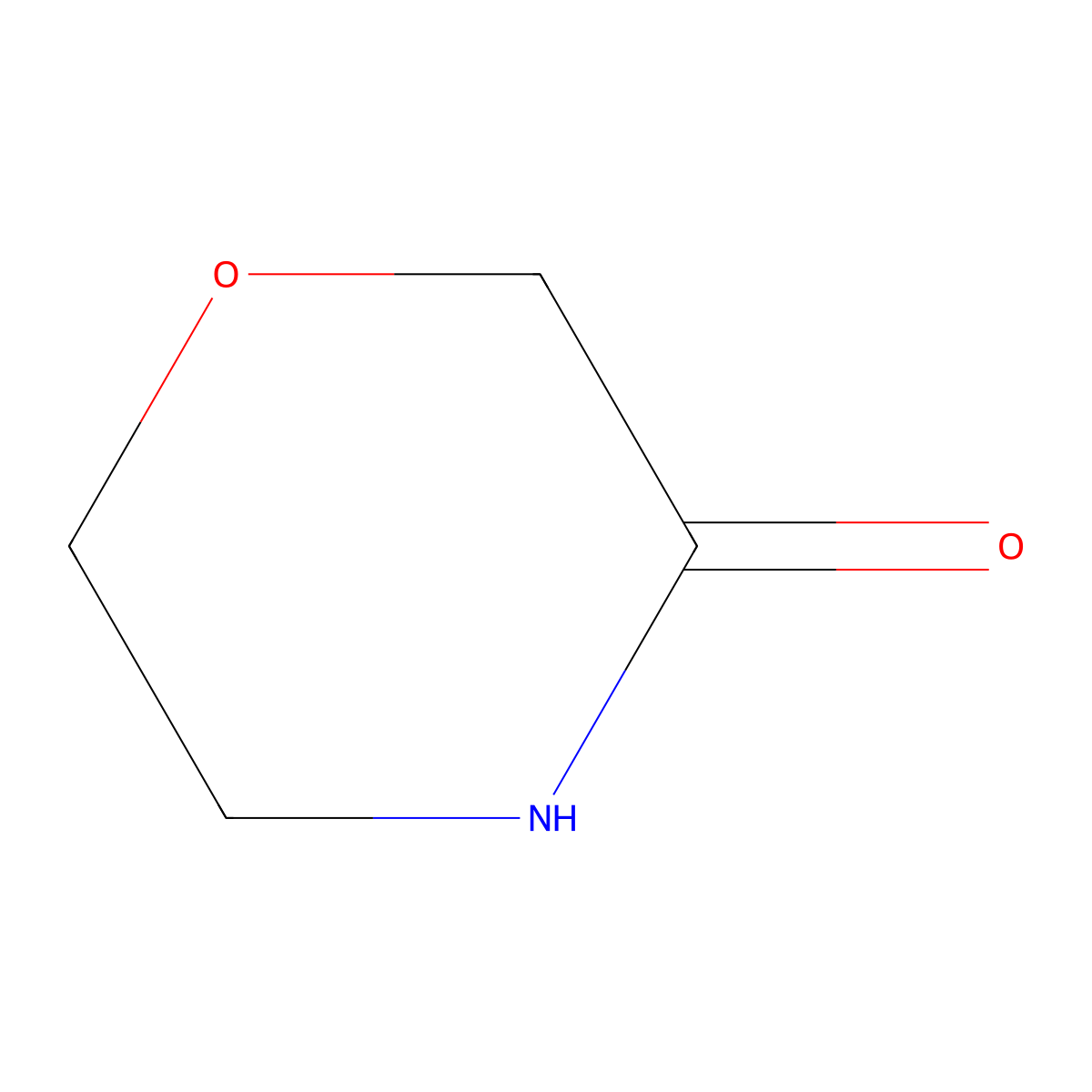 3-Morpholinone molecular structure, CAS 109-11-5