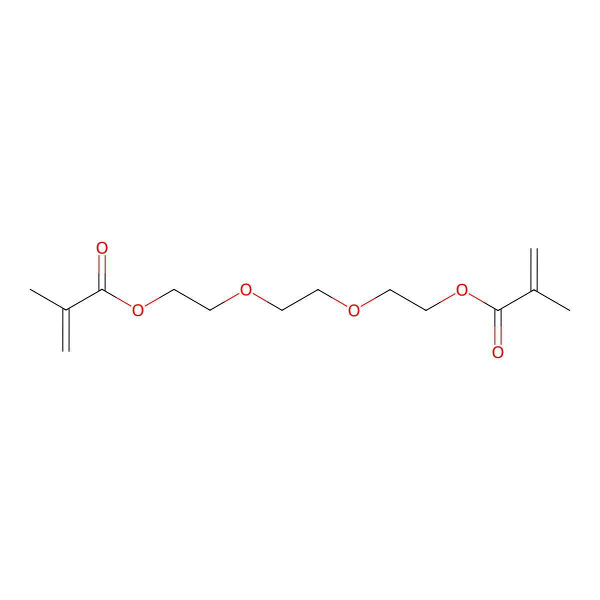 Triethylene Glycol Dimethacrylate molecular structure, CAS 109-16-0