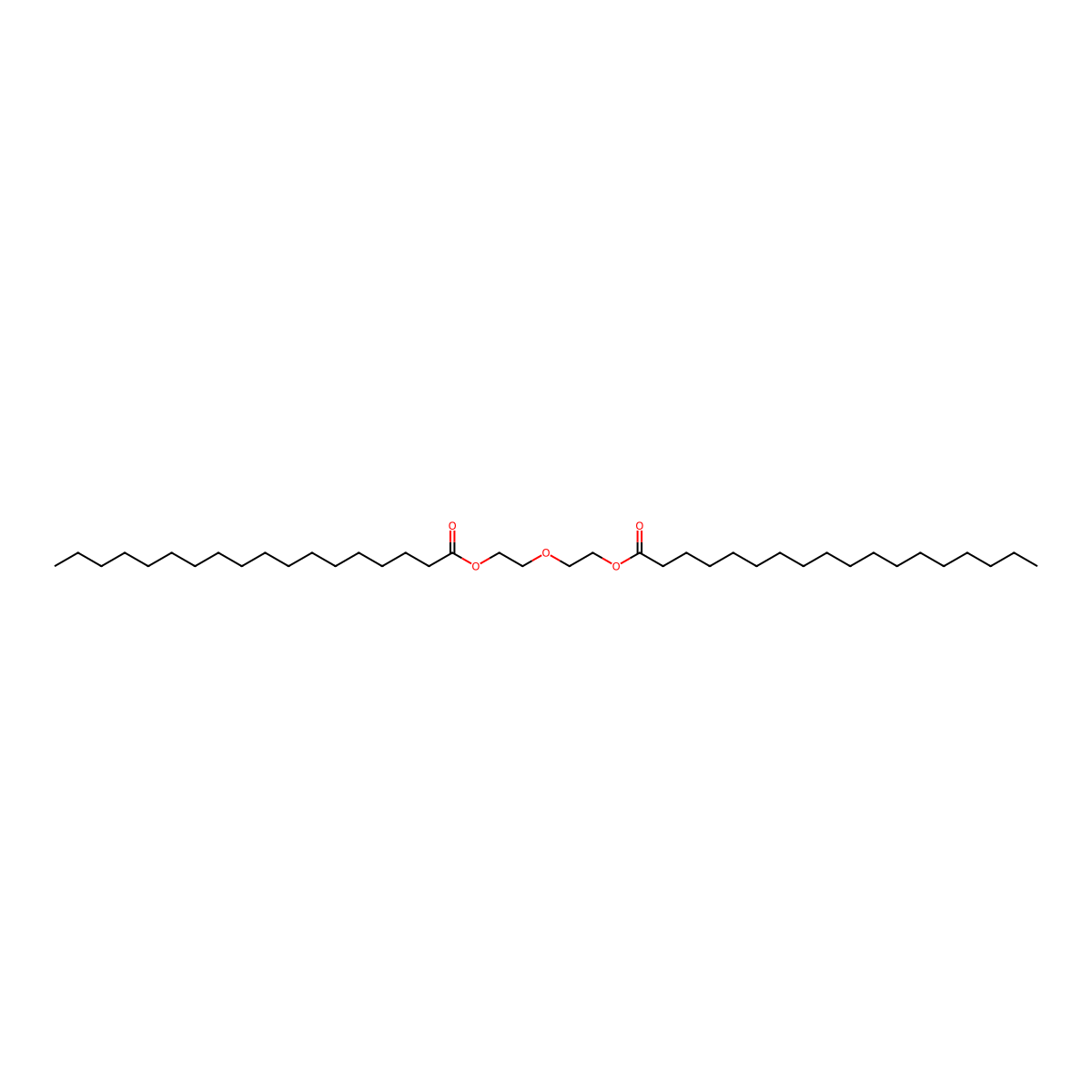 1,1'-(Oxydi-2,1-ethanediyl) dioctadecanoate molecular structure, CAS 109-30-8