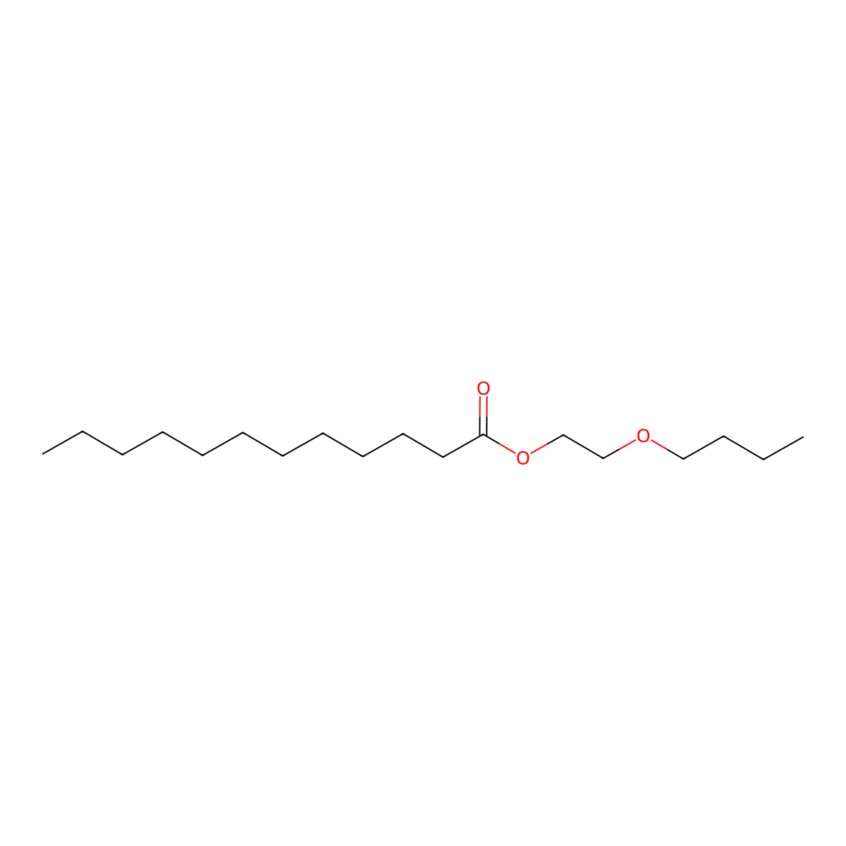 2-Butoxyethyl laurate molecular structure, CAS 109-37-5