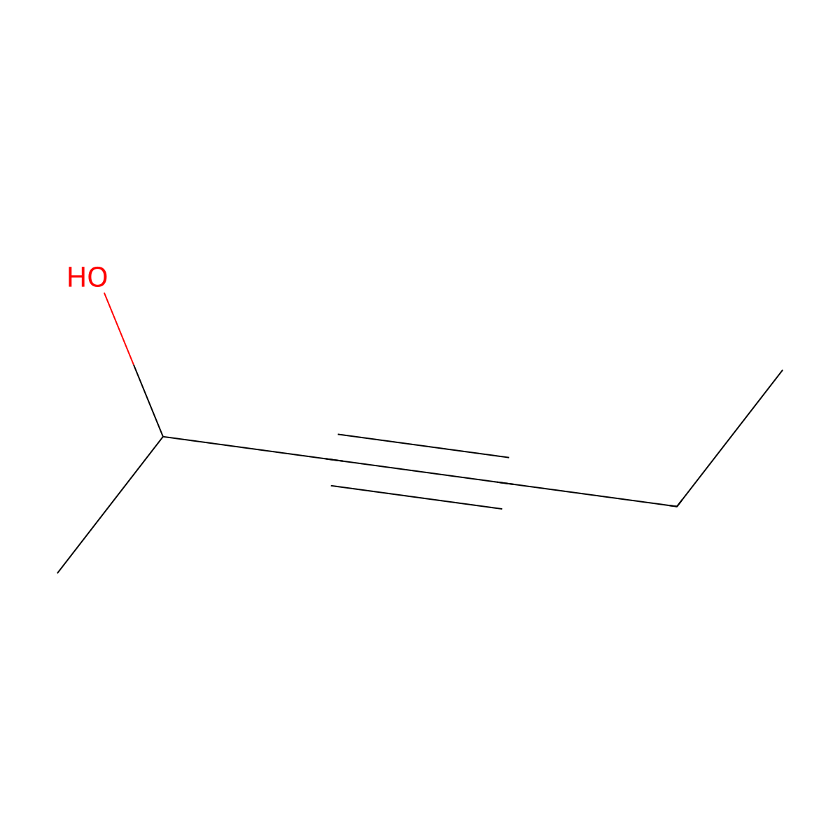 3-Hexyn-2-ol molecular structure, CAS 109-50-2
