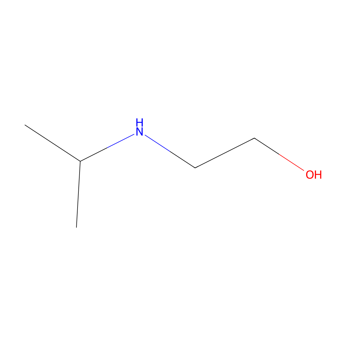 2-(Isopropylamino)ethanol molecular structure, CAS 109-56-8