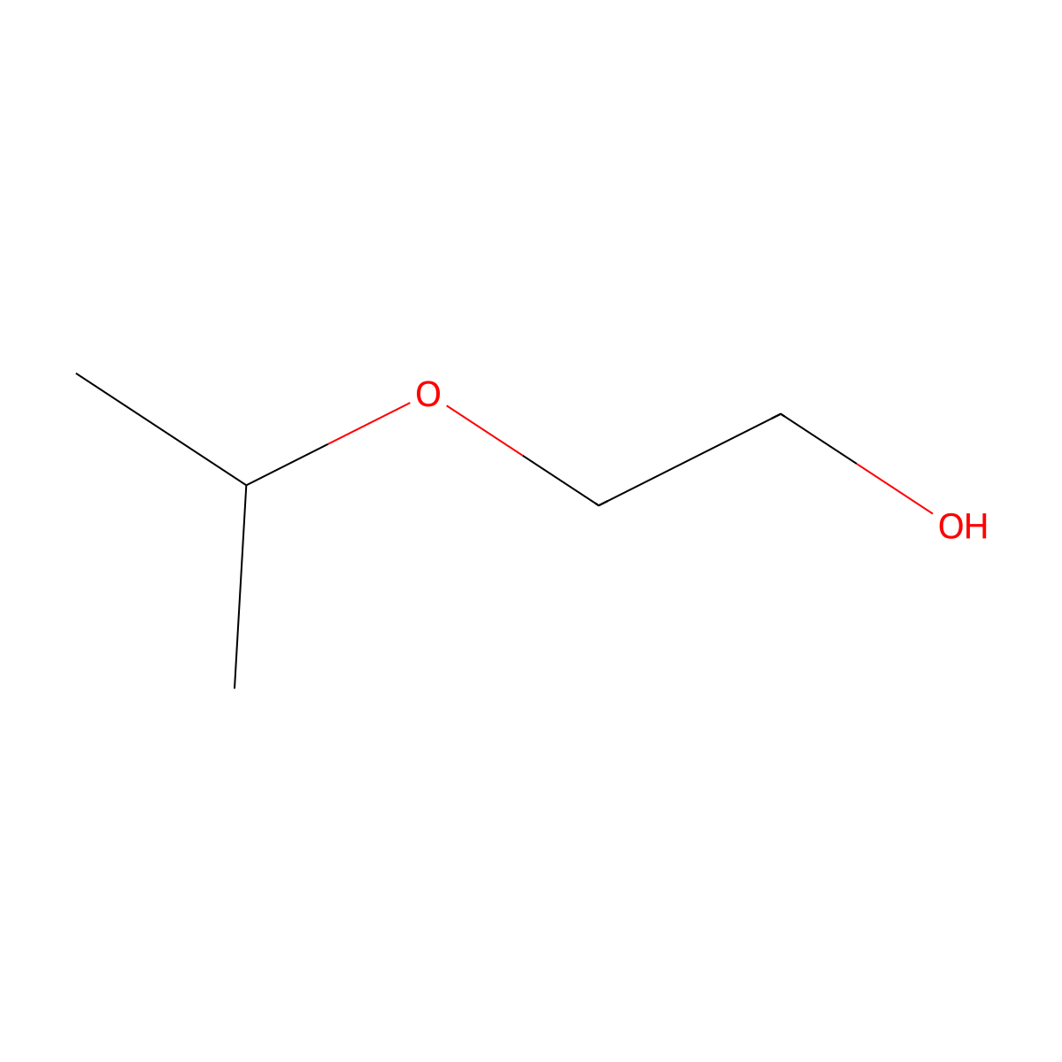 Isopropylethanediol molecular structure, CAS 109-59-1