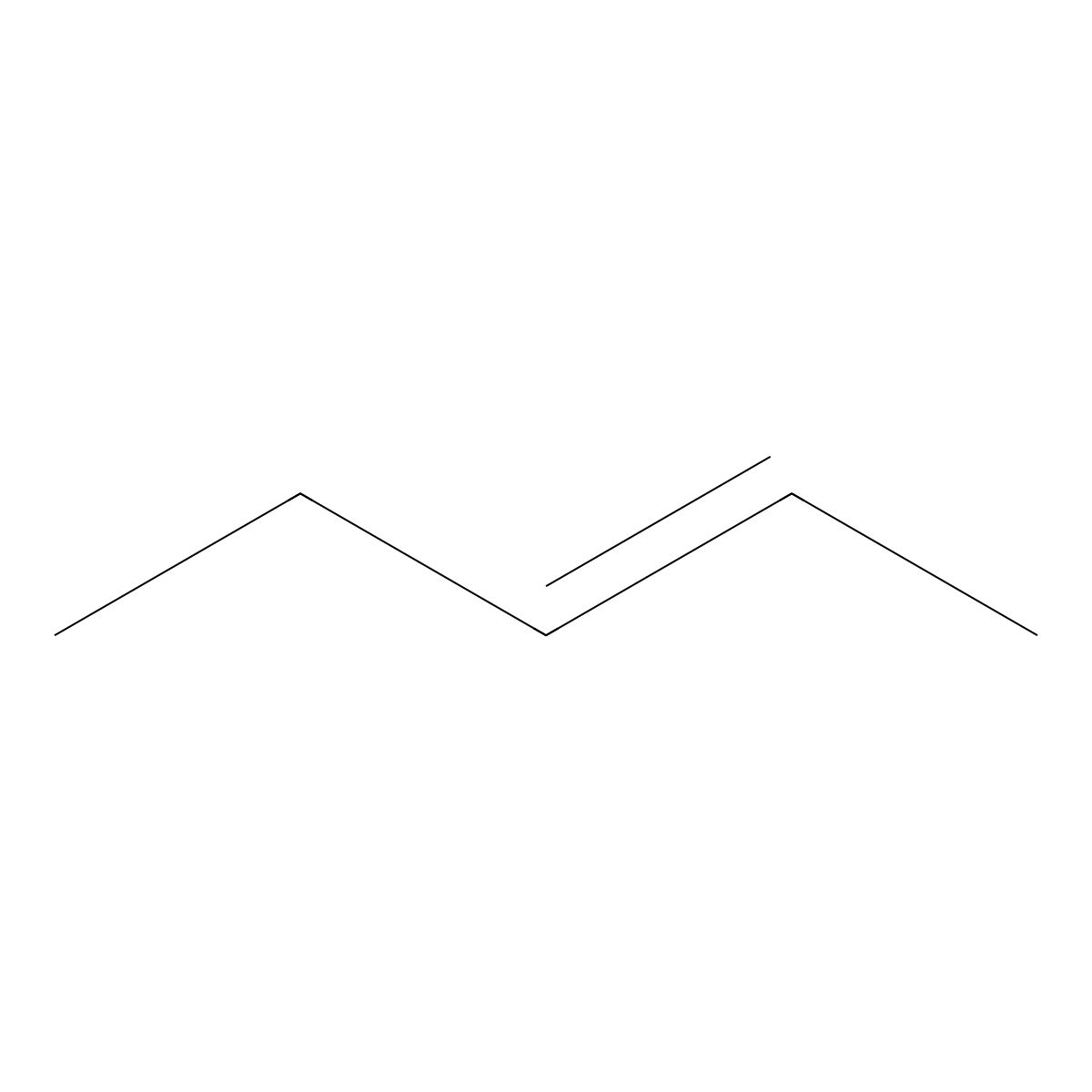 Pent-2-ene molecular structure, CAS 109-68-2