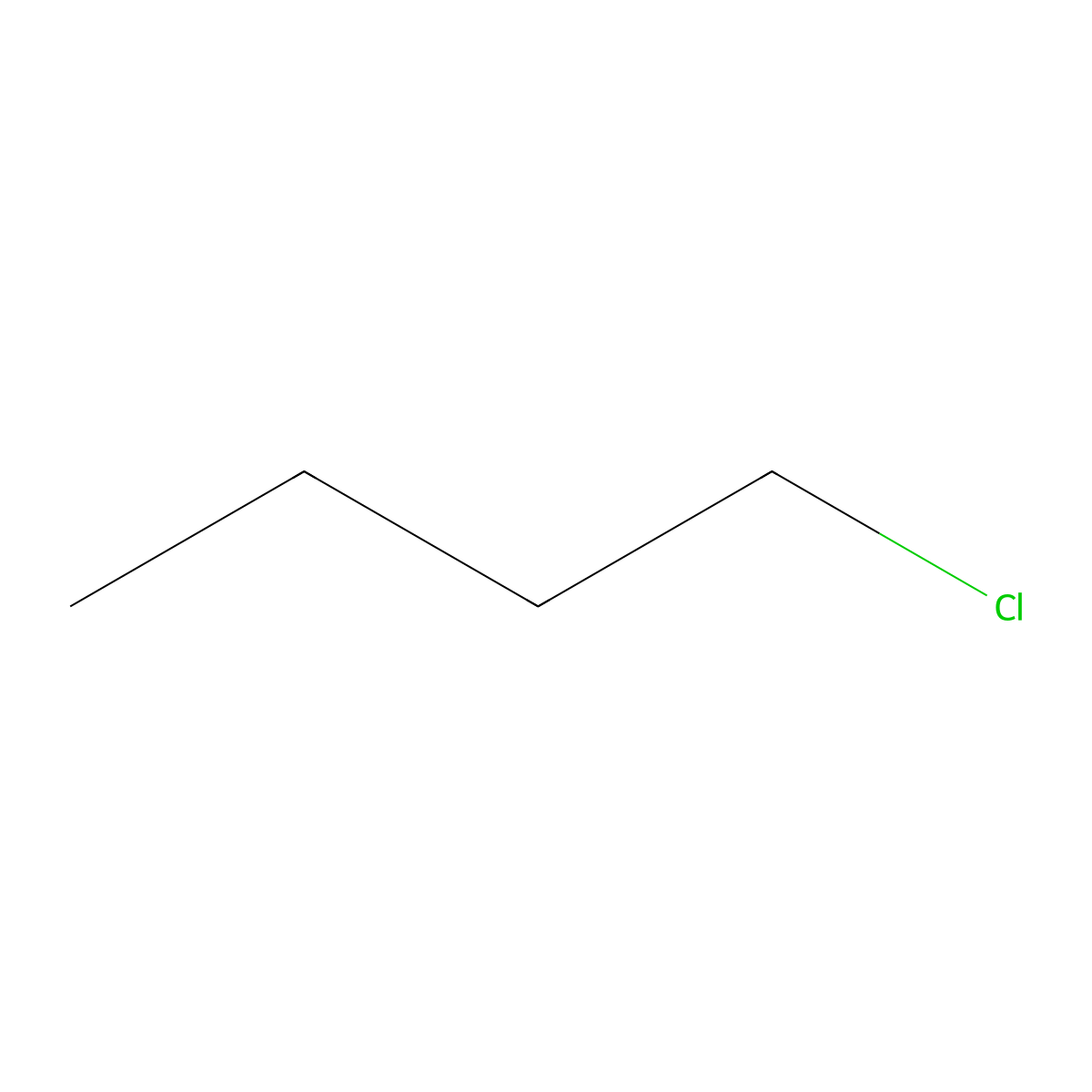 Butyl Chloride molecular structure, CAS 109-69-3