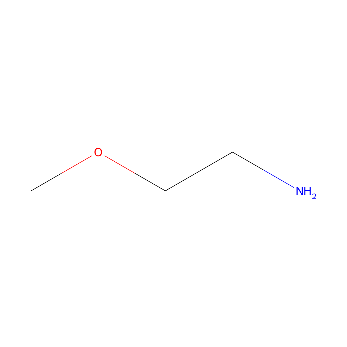 2-Methoxyethylamine molecular structure, CAS 109-85-3
