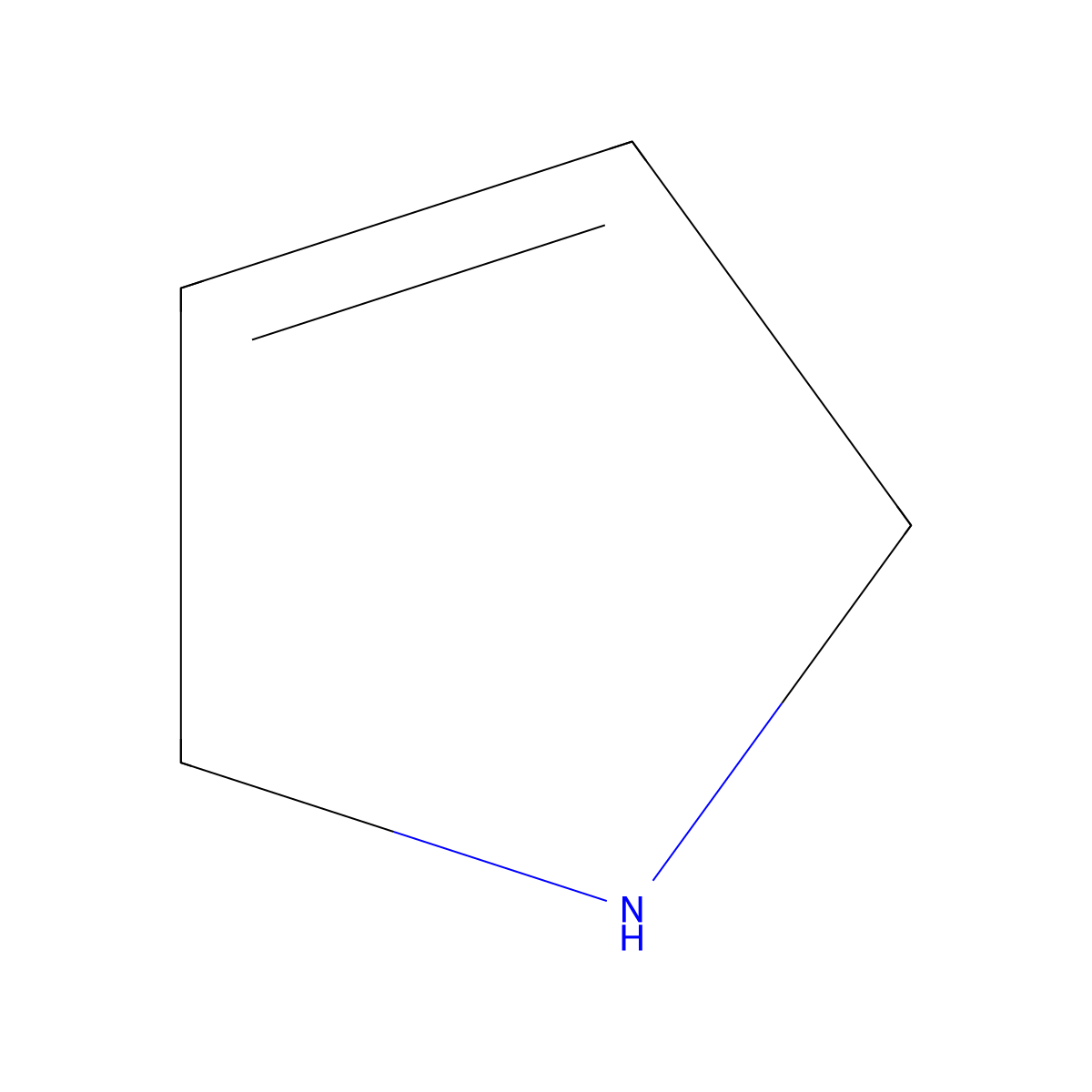 3-Pyrroline molecular structure, CAS 109-96-6