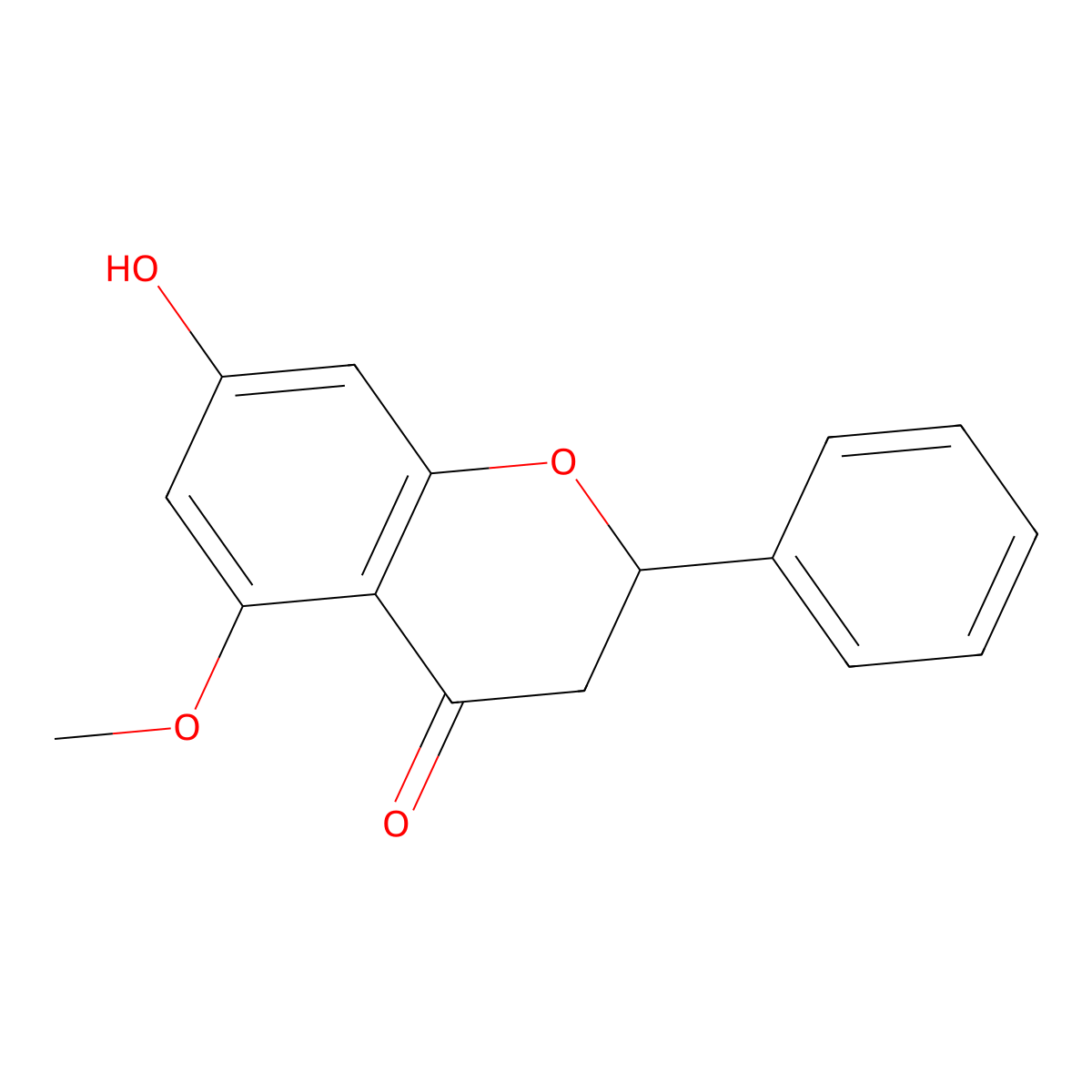 Alpinetin molecular structure, CAS 1090-65-9