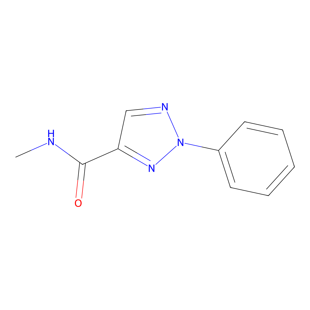 N-methyl-2-phenyl-2H-1,2,3-triazole-4-carboxamide molecular structure, CAS 1090010-95-9