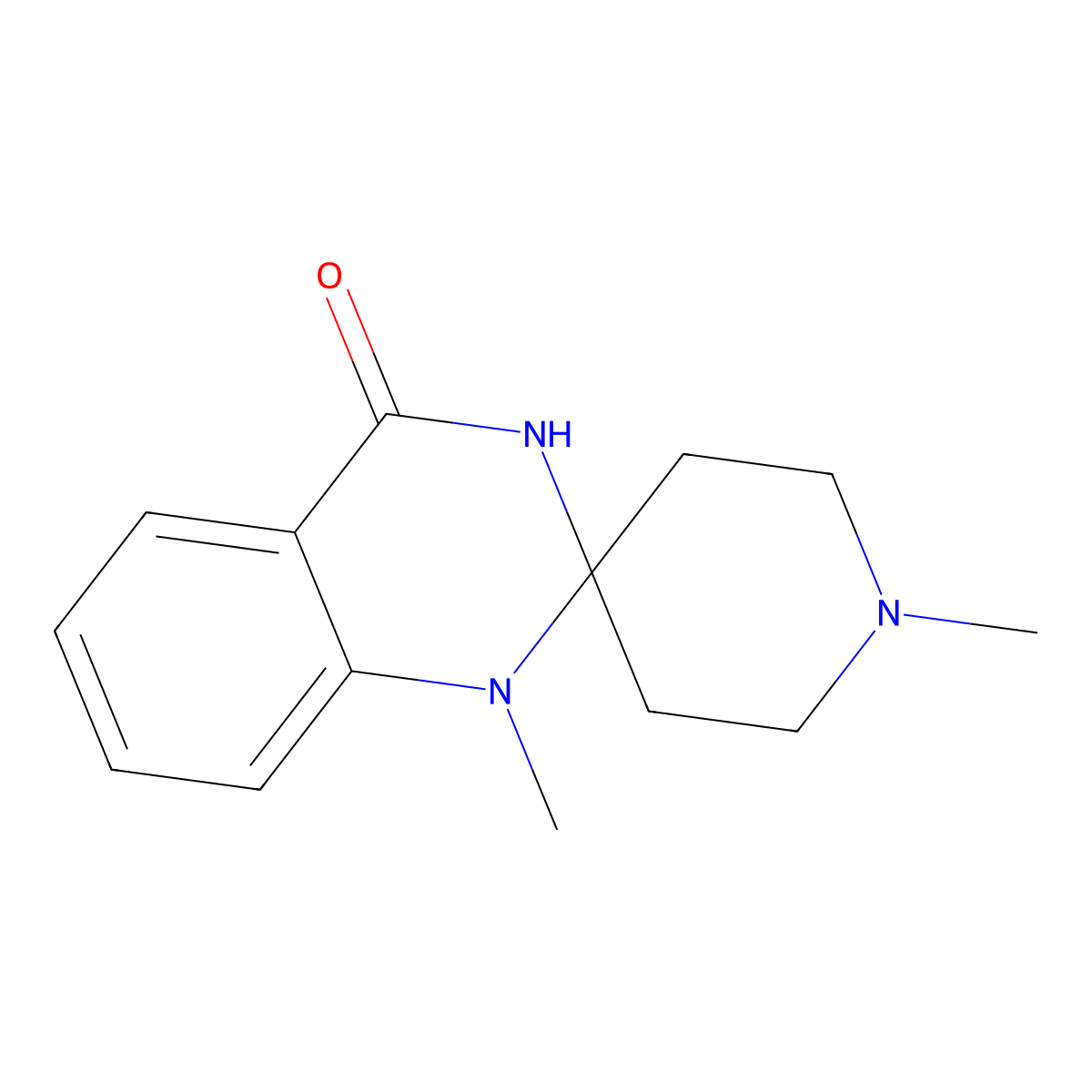 1,1'-dimethylspiro[3H-quinazoline-2,4'-piperidine]-4-one molecular structure, CAS 1090021-29-6
