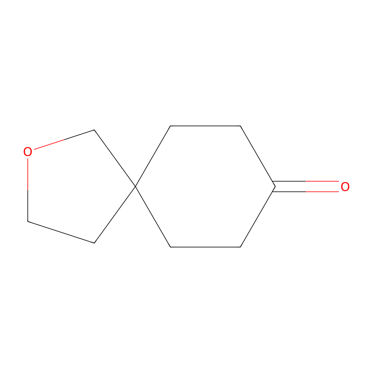 2-Oxaspiro[4.5]decan-8-one molecular structure, CAS 109006-16-8