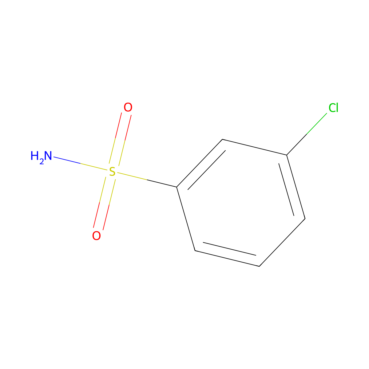 3-Chlorobenzenesulfonamide molecular structure, CAS 109012-23-9