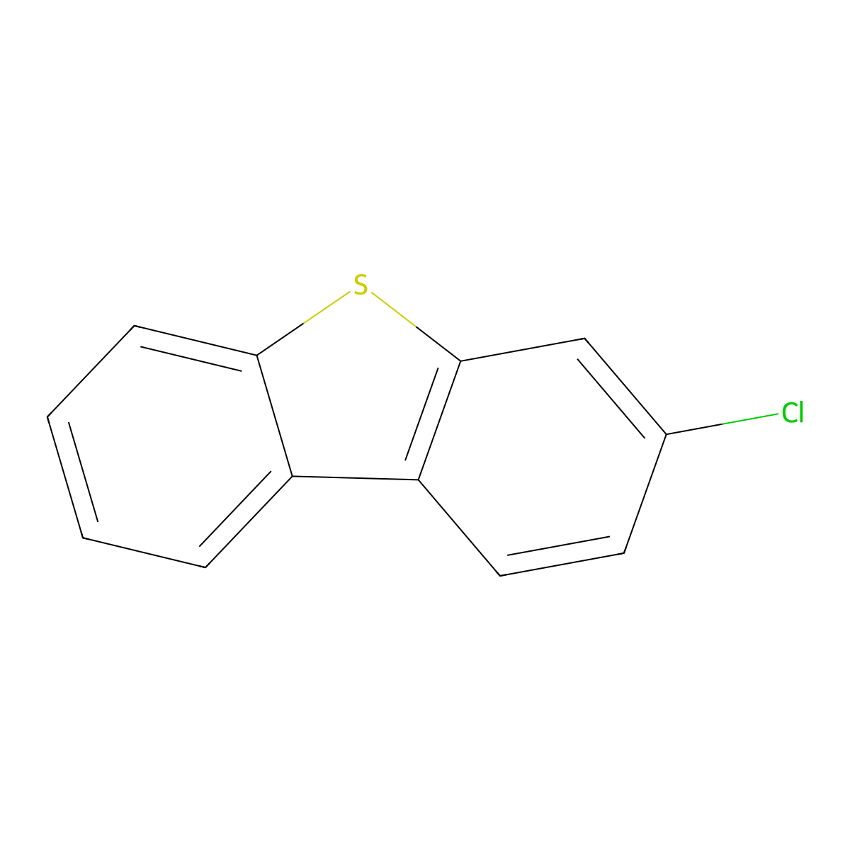 3-Chlorodibenzothiophene molecular structure, CAS 109014-35-9