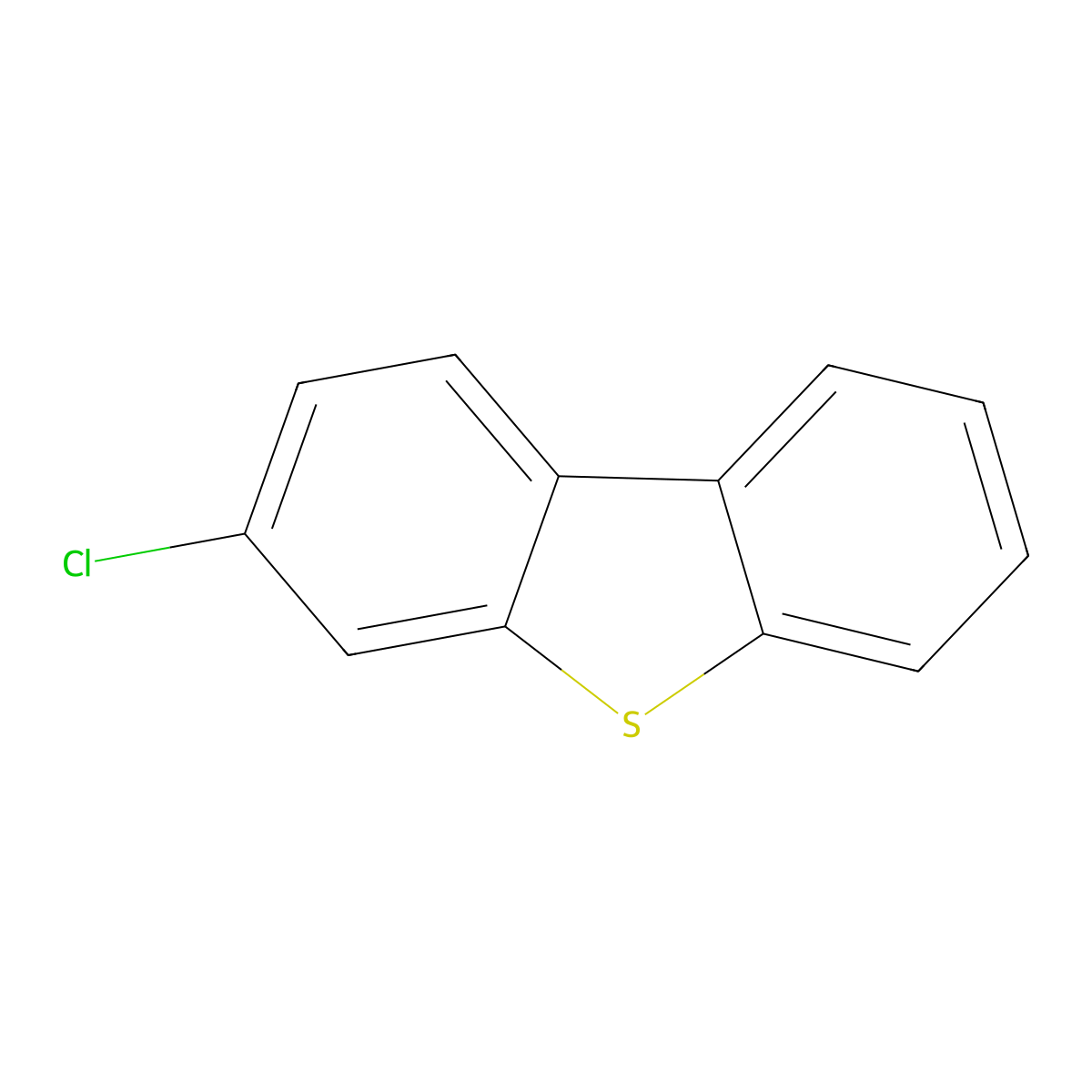 3-Chlorodibenzothiophene molecular structure, CAS 109014-35-9