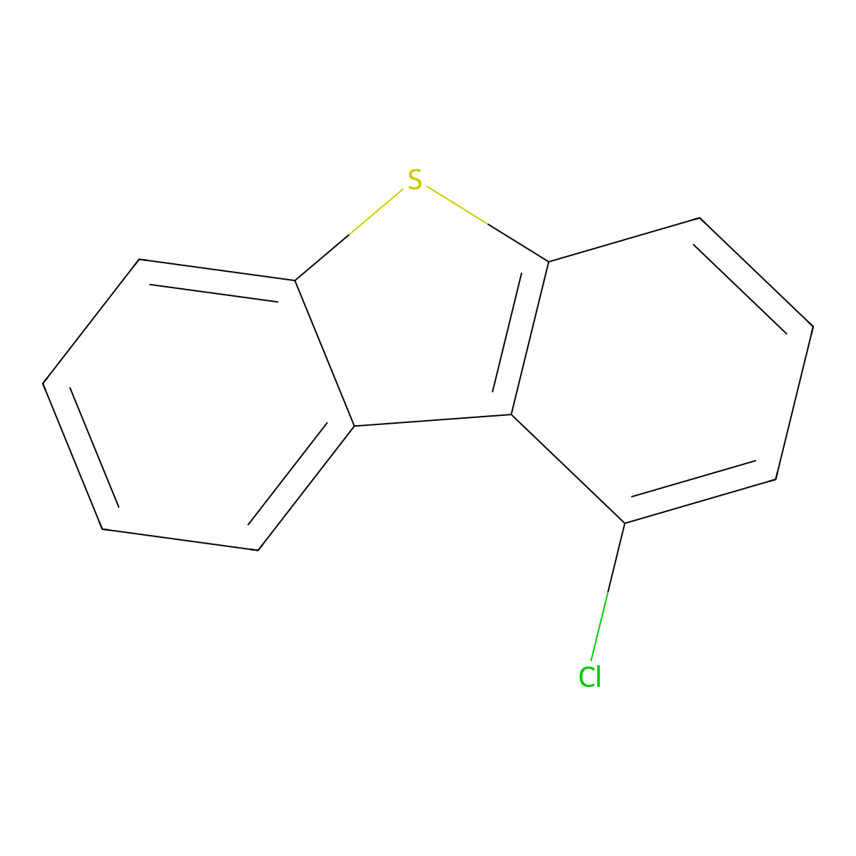 1-Chloro-dibenzothiophene molecular structure, CAS 109014-36-0