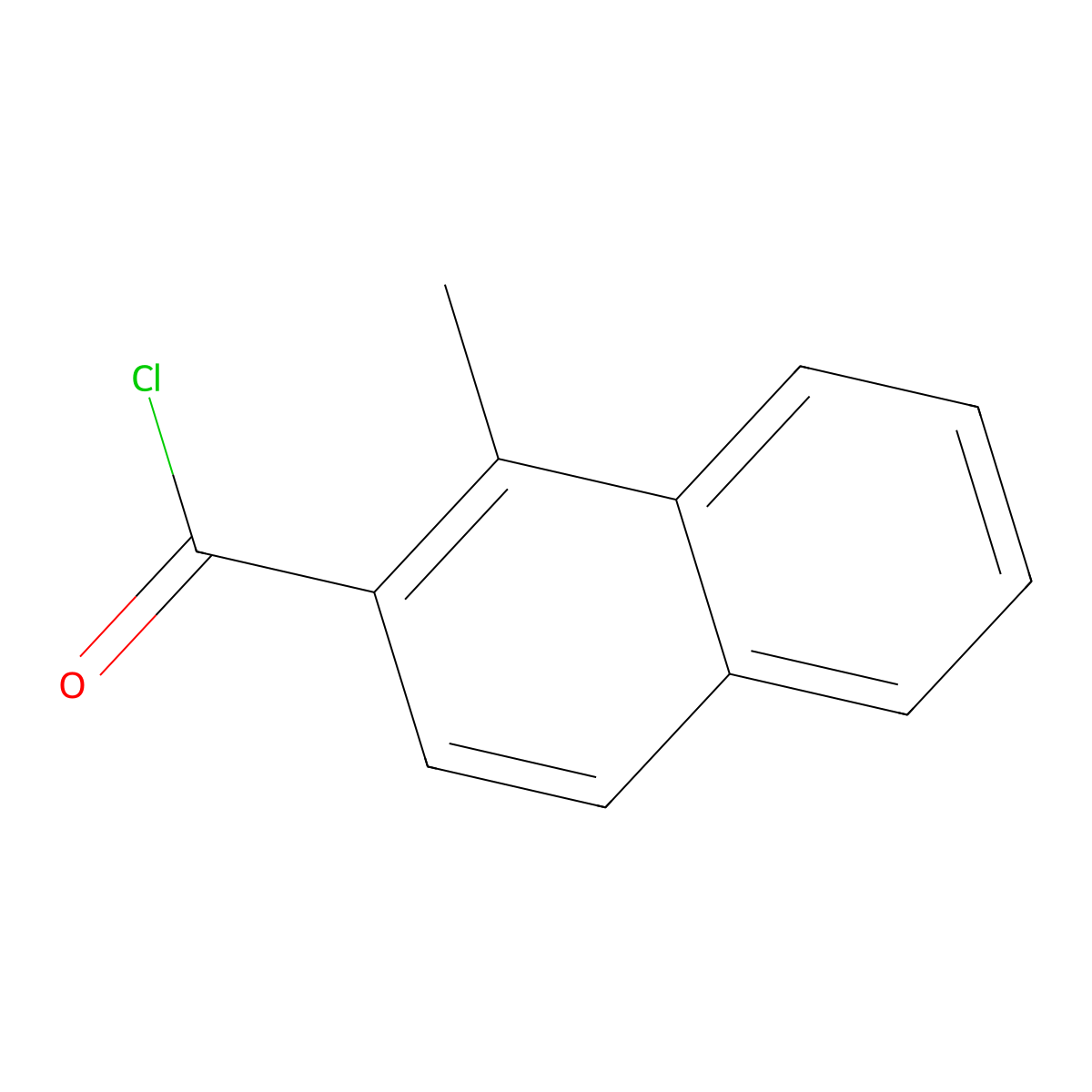 1-Methylnaphthalene-2-carbonyl chloride molecular structure, CAS 109019-20-7