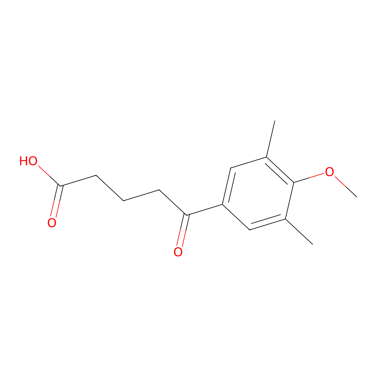 5-(3,5-Dimethyl-4-methoxyphenyl)-5-oxovaleric acid molecular structure, CAS 109025-26-5