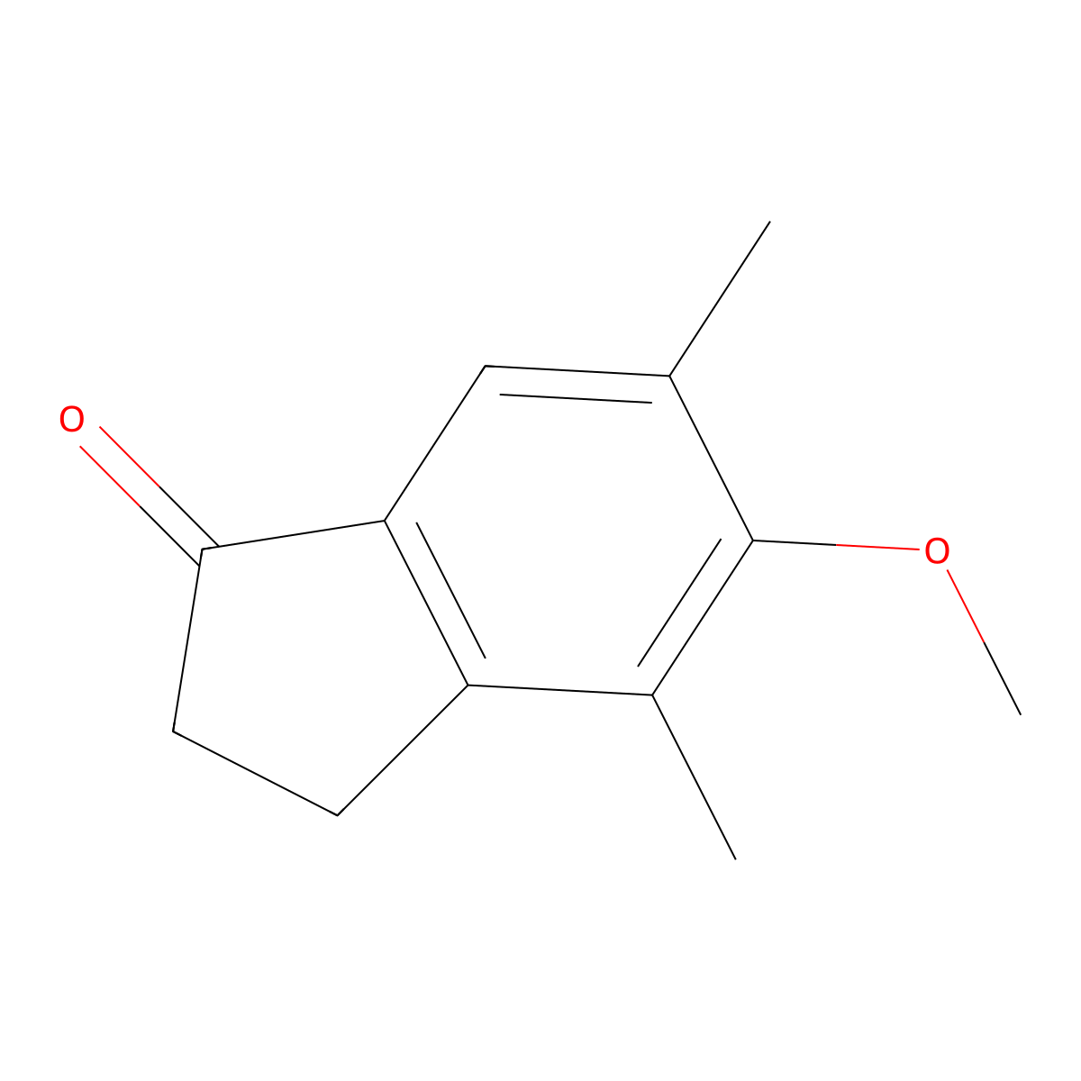 4,6-Dimethyl-5-methoxy-1-indanone molecular structure, CAS 109025-37-8
