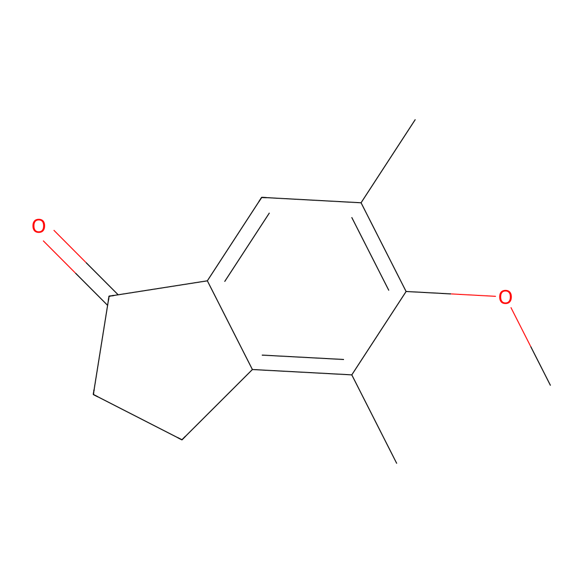 4,6-Dimethyl-5-methoxy-1-indanone molecular structure, CAS 109025-37-8