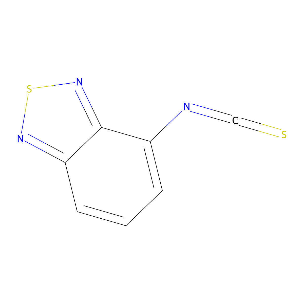 2,1,3-Benzothiadiazol-4-yl isothiocyanate molecular structure, CAS 109029-21-2