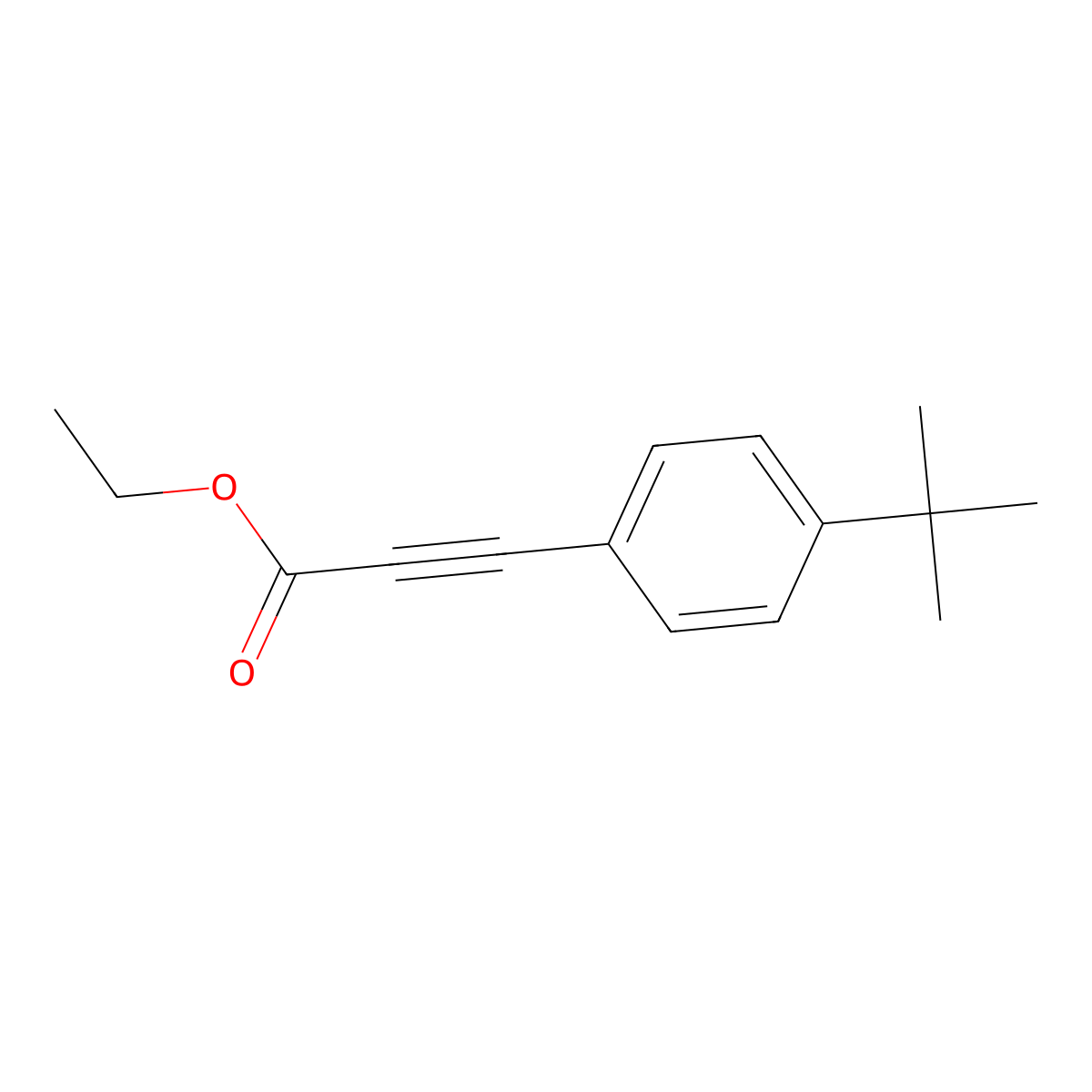 Ethyl 3-(4-tert-Butylphenyl)propiolate molecular structure, CAS 109034-26-6