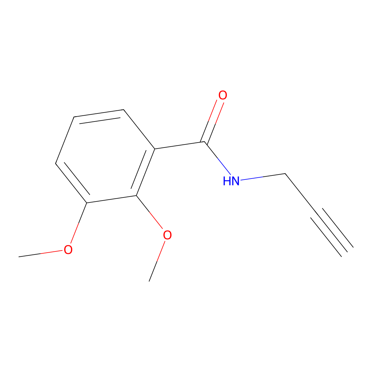 2,3-Dimethoxy-N-(2-propynyl)benzamide molecular structure, CAS 1090343-03-5