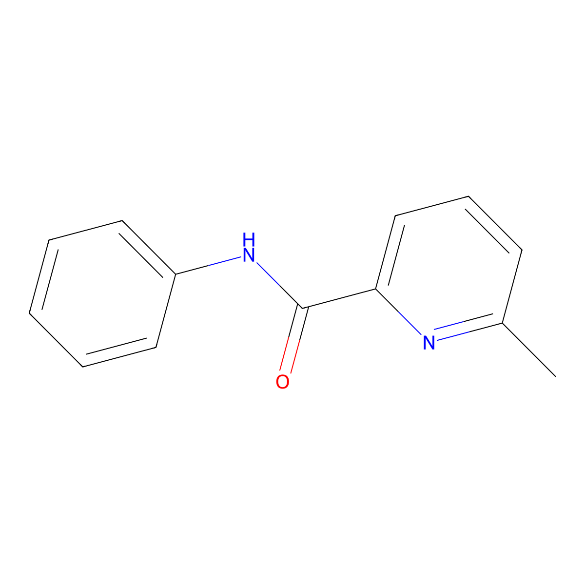 6-methyl-N-phenylpyridine-2-carboxamide molecular structure, CAS 1090350-43-8