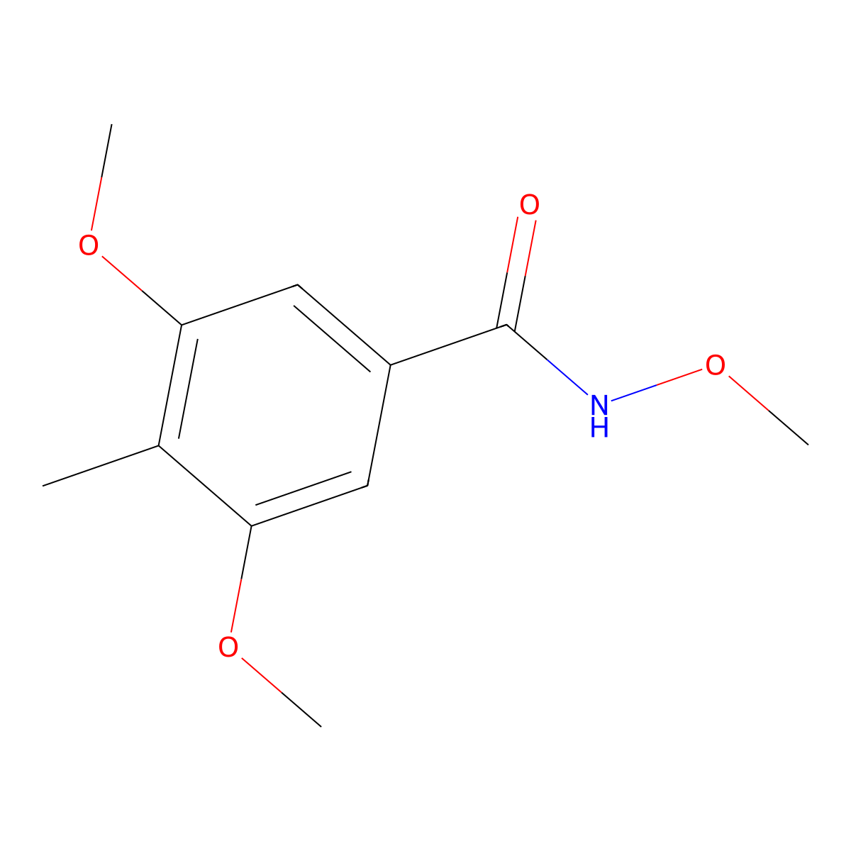 N,3,5-trimethoxy-4-methylbenzamide molecular structure, CAS 1090374-75-6