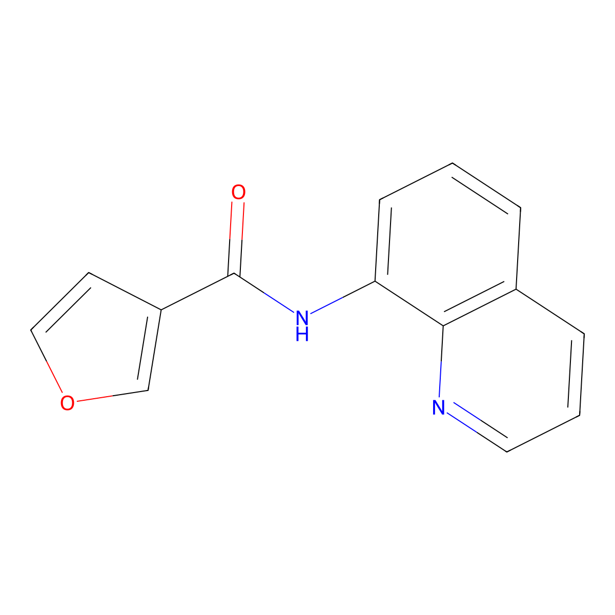 N-(Quinolin-8-YL)furan-3-carboxamide molecular structure, CAS 1090407-15-0