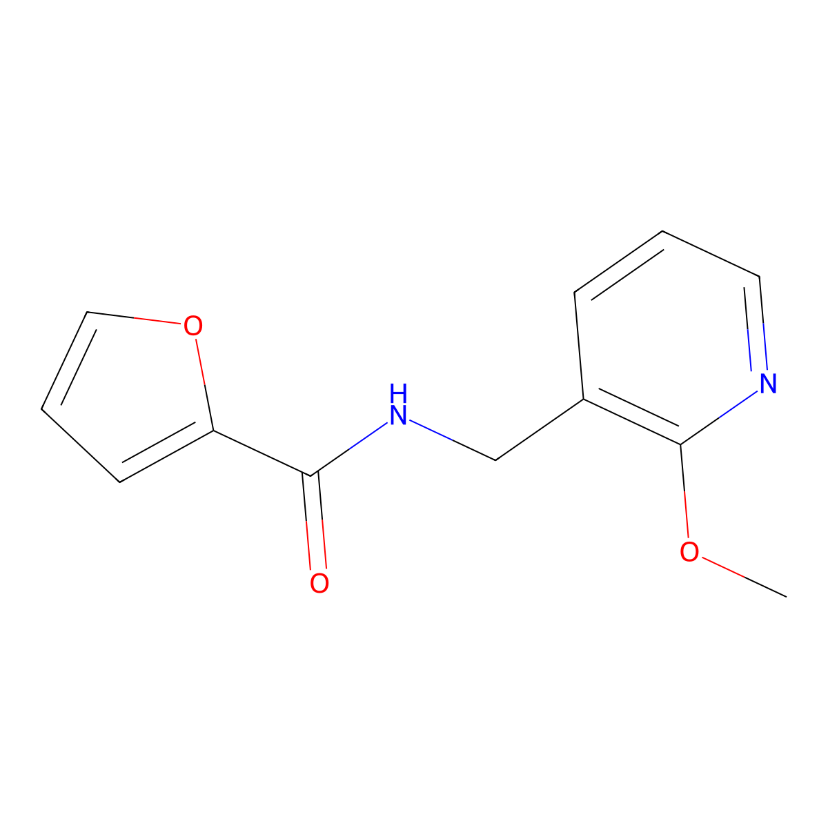 n-((2-Methoxypyridin-3-yl)methyl)furan-2-carboxamide molecular structure, CAS 1090419-93-4