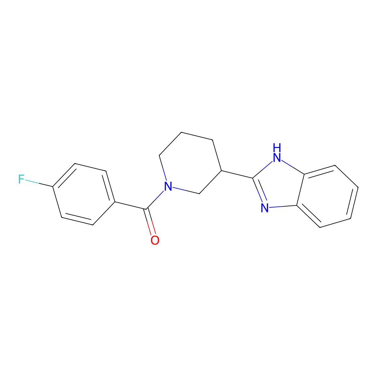 2-[1-(4-fluorobenzoyl)piperidin-3-yl]-1H-1,3-benzodiazole molecular structure, CAS 1090426-49-5