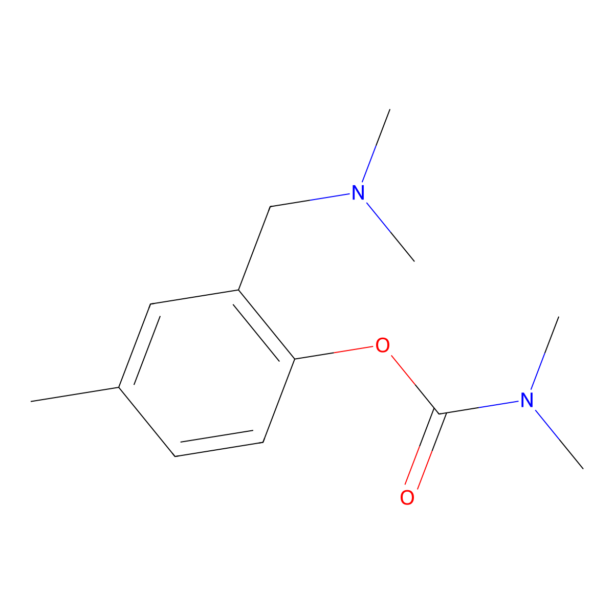 2-[(Dimethylamino)methyl]-4-methylphenyl dimethylcarbamate molecular structure, CAS 109044-10-2