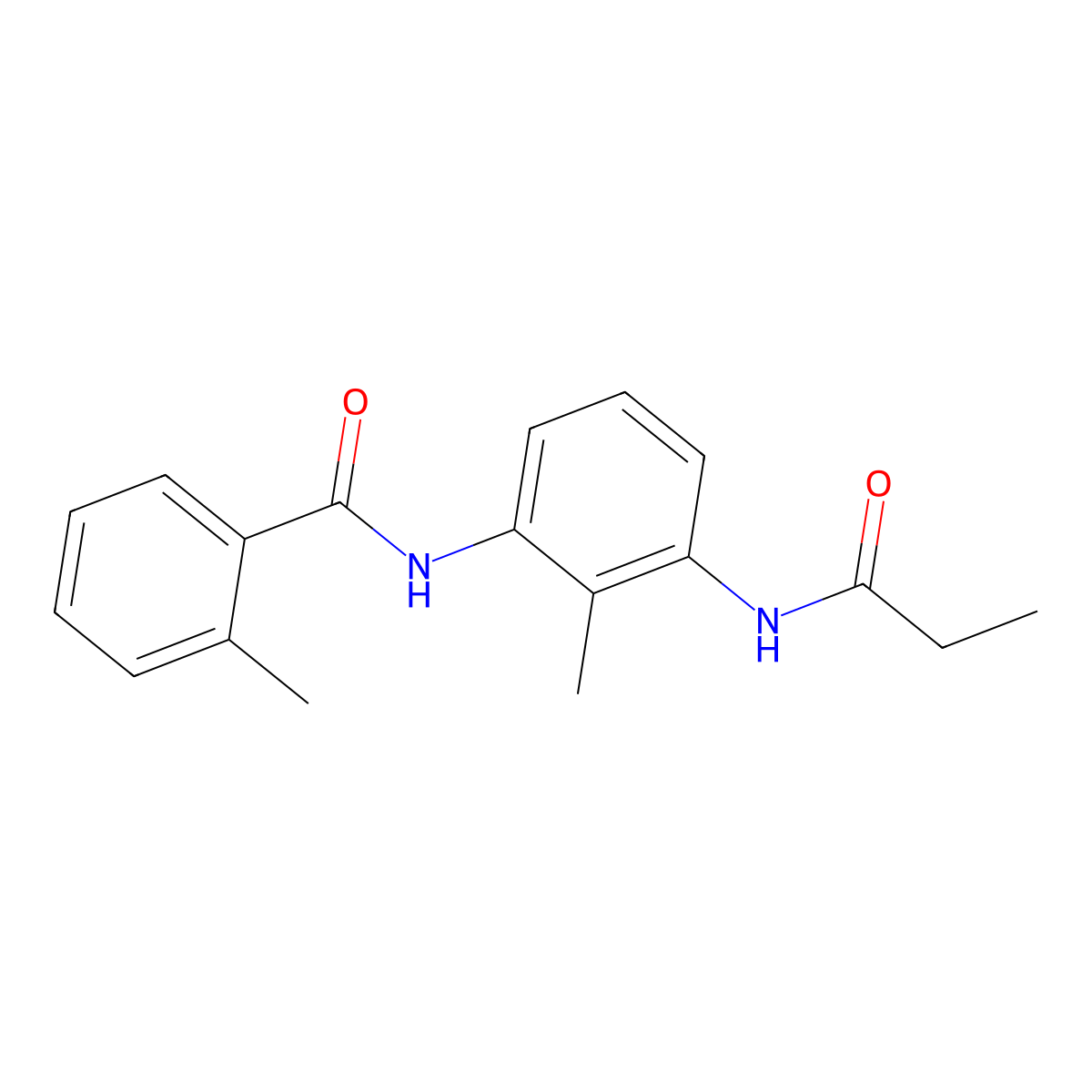 2-methyl-N-[2-methyl-3-(propionylamino)phenyl]benzamide molecular structure, CAS 1090450-34-2