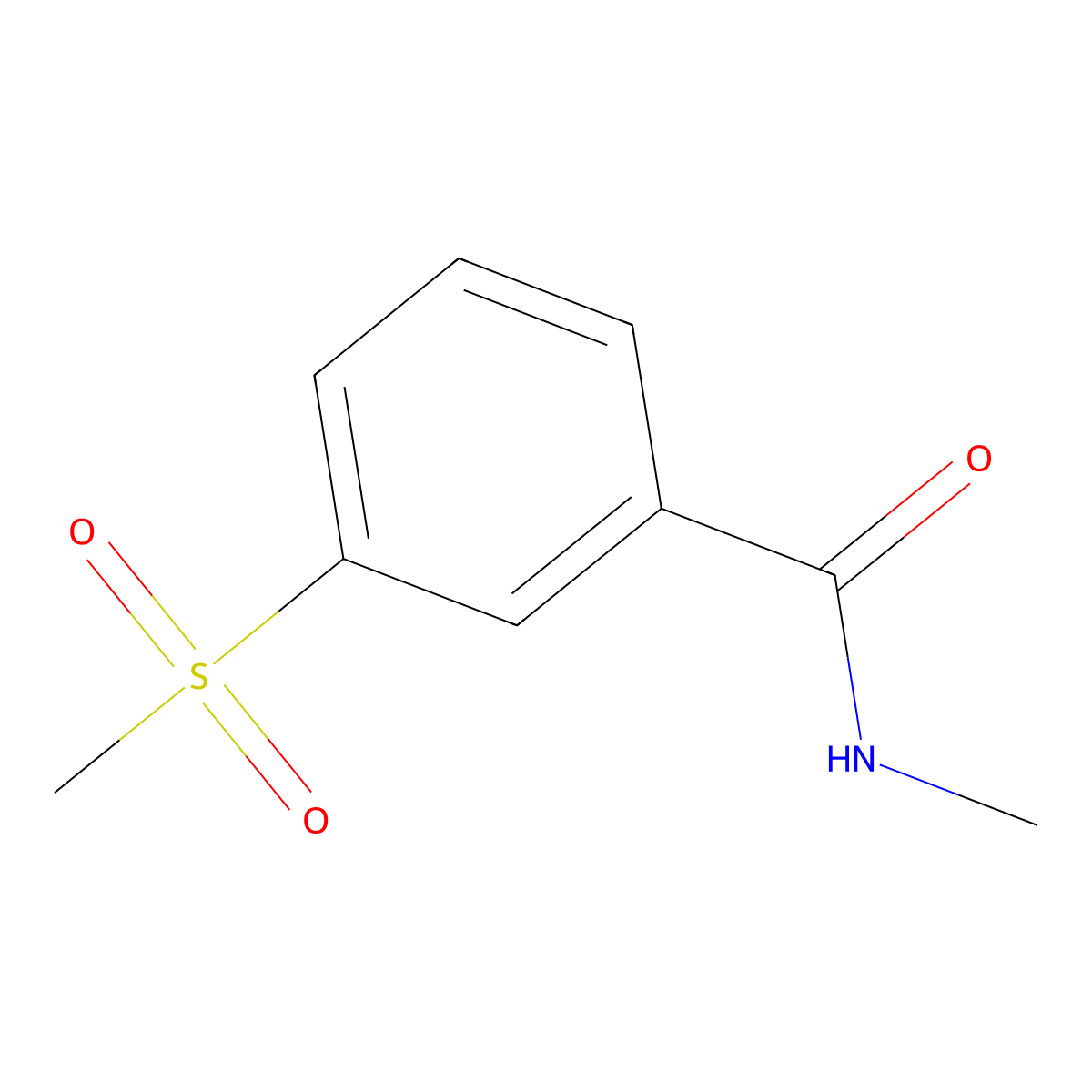 N-Methyl-3-(methylsulfonyl)benzamide molecular structure, CAS 1090479-44-9