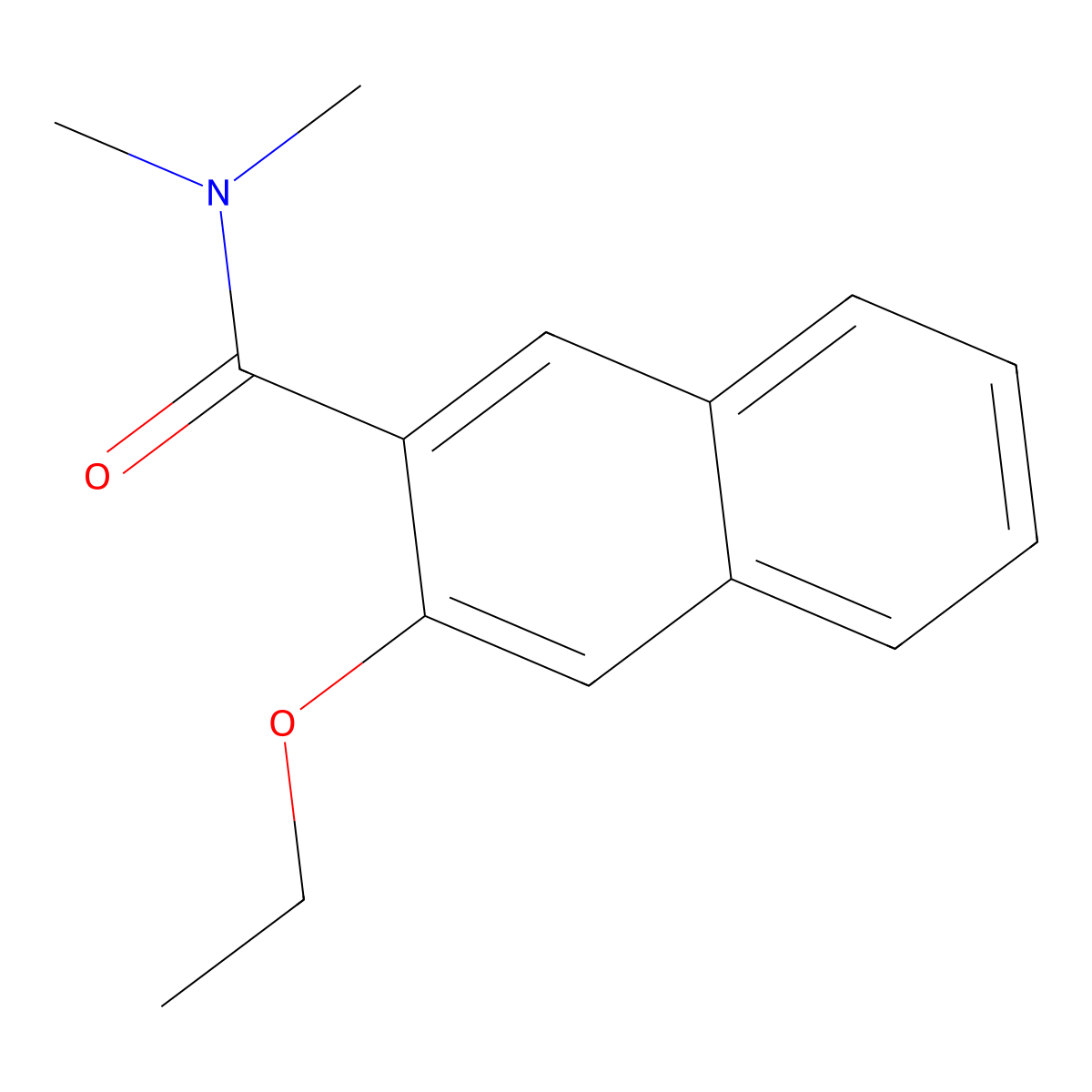 3-ethoxy-N,N-dimethyl-2-naphthamide molecular structure, CAS 1090479-91-6