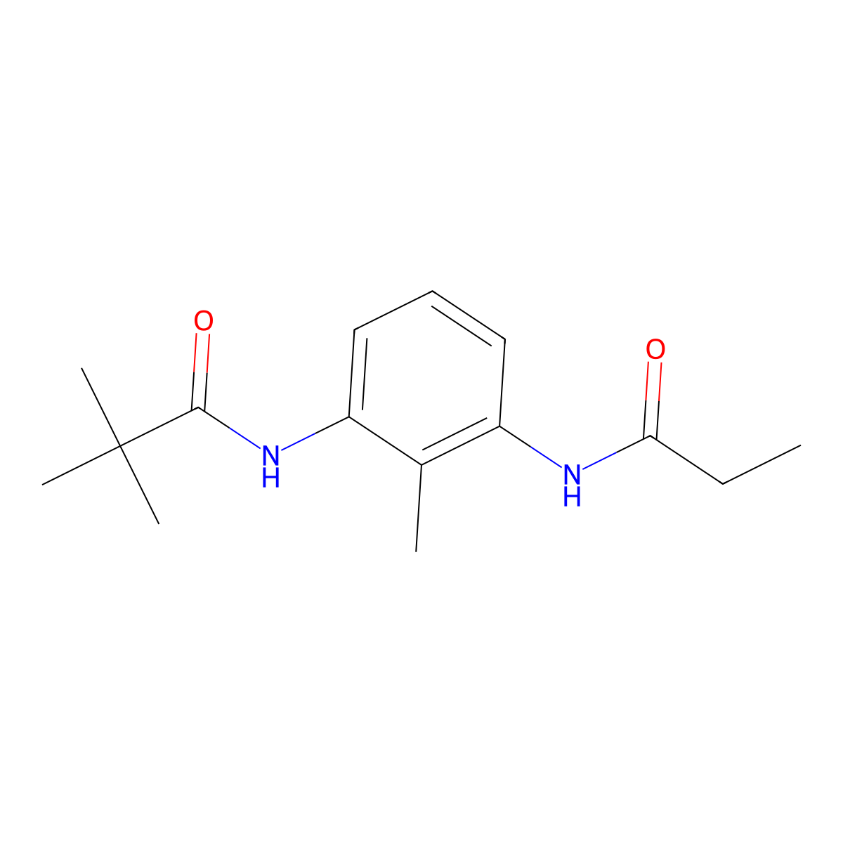 2,2-dimethyl-N-[2-methyl-3-(propionylamino)phenyl]propanamide molecular structure, CAS 1090490-04-2