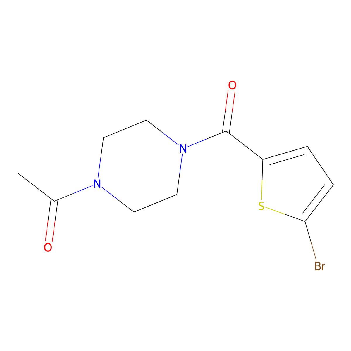 1-(4-(5-Bromothiophene-2-carbonyl)piperazin-1-yl)ethan-1-one molecular structure, CAS 1090500-12-1