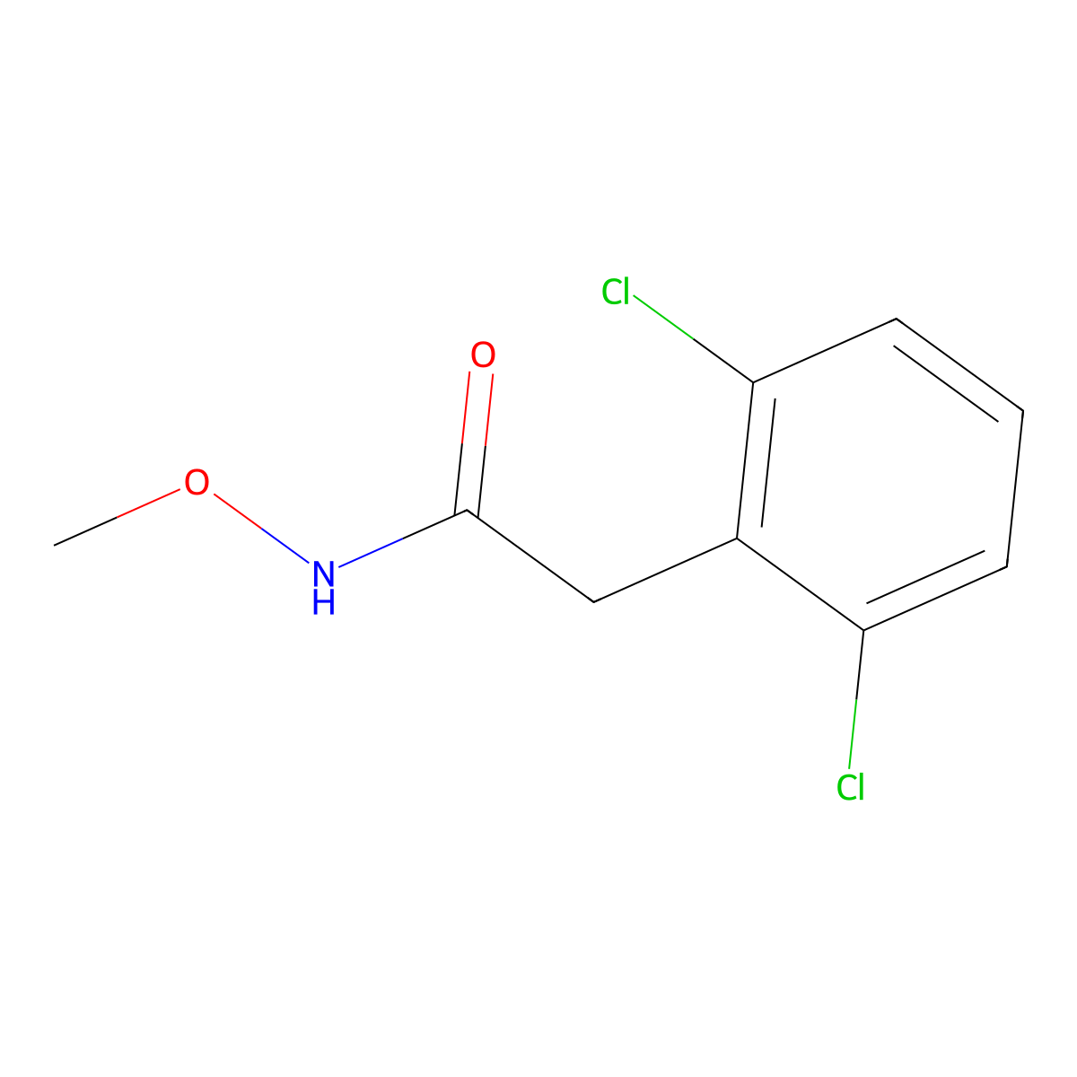2,6-Dichloro-N-methoxybenzeneacetamide molecular structure, CAS 1090500-43-8