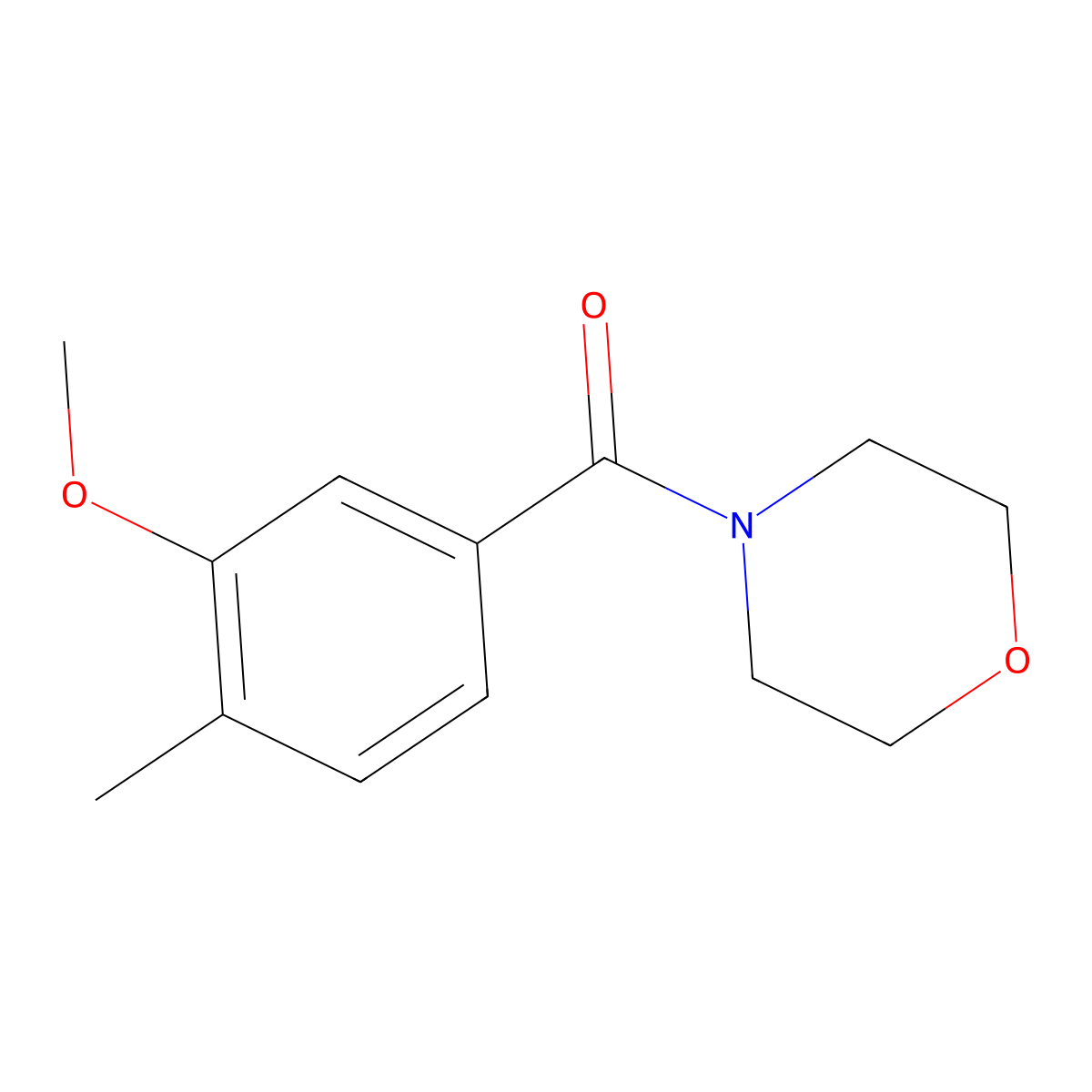 (3-Methoxy-4-methylphenyl)(morpholino)methanone molecular structure, CAS 1090509-26-4