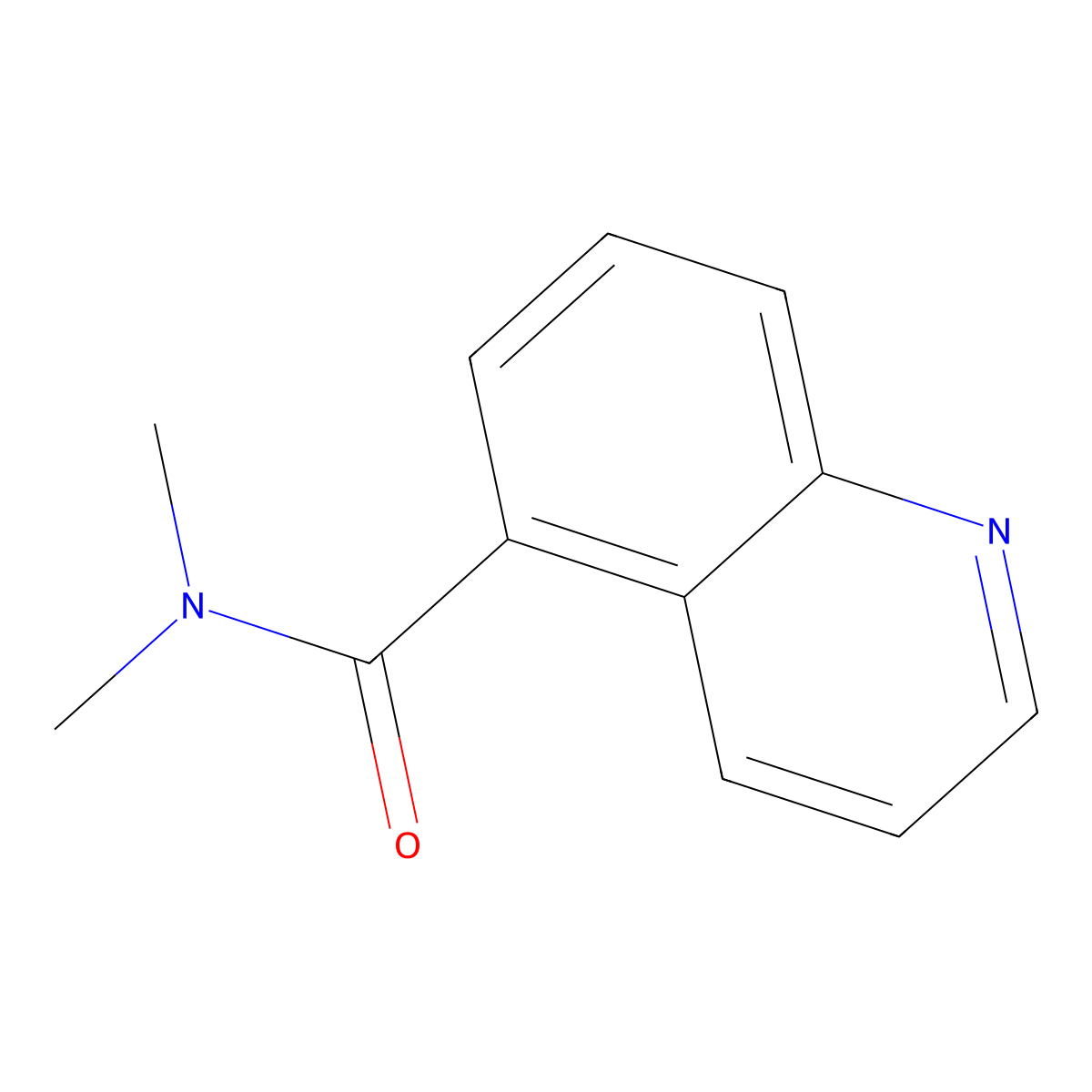 N,N-Dimethyl-5-quinolinecarboxamide molecular structure, CAS 1090510-47-6