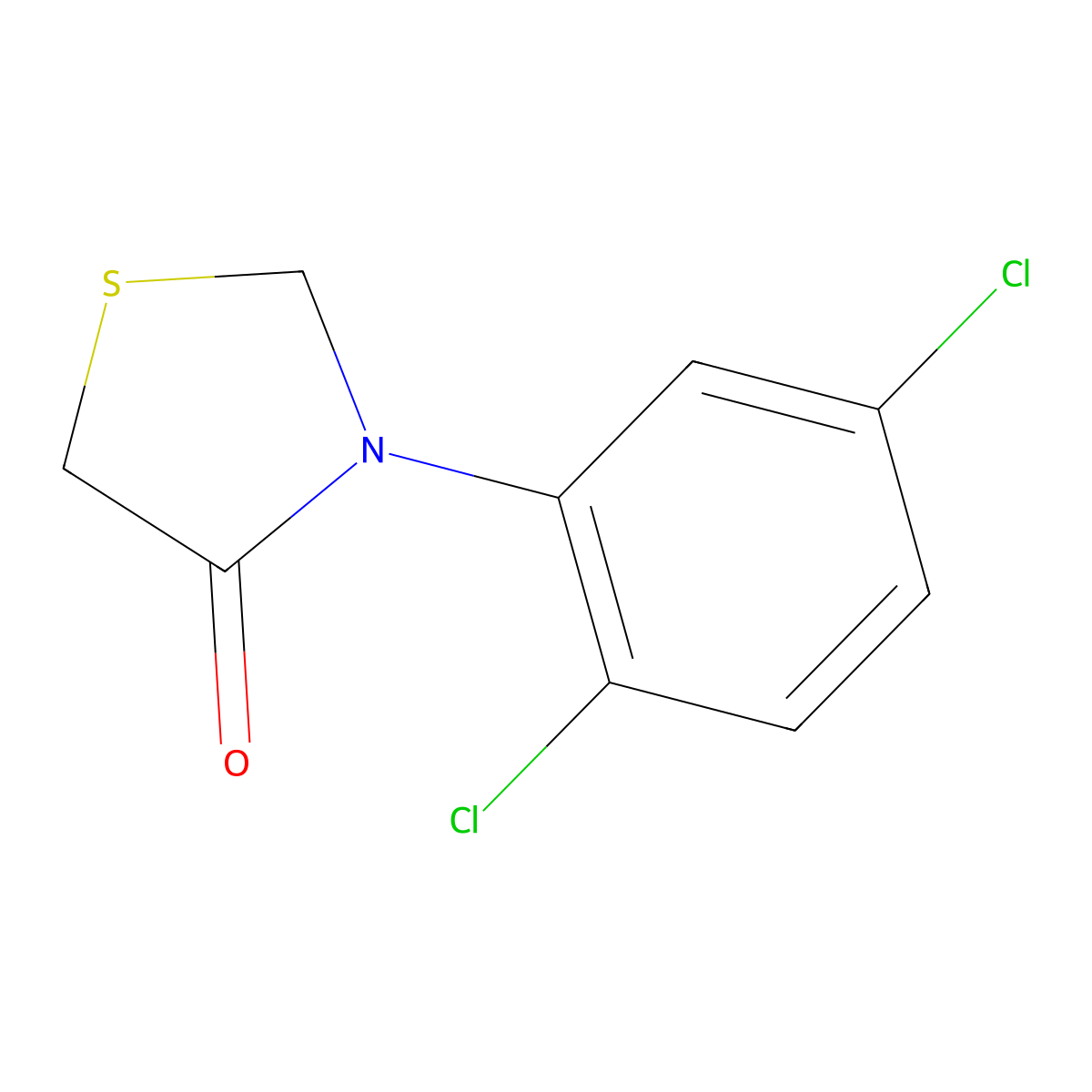 3-(2,5-Dichlorophenyl)-1,3-thiazolidin-4-one molecular structure, CAS 109052-13-3