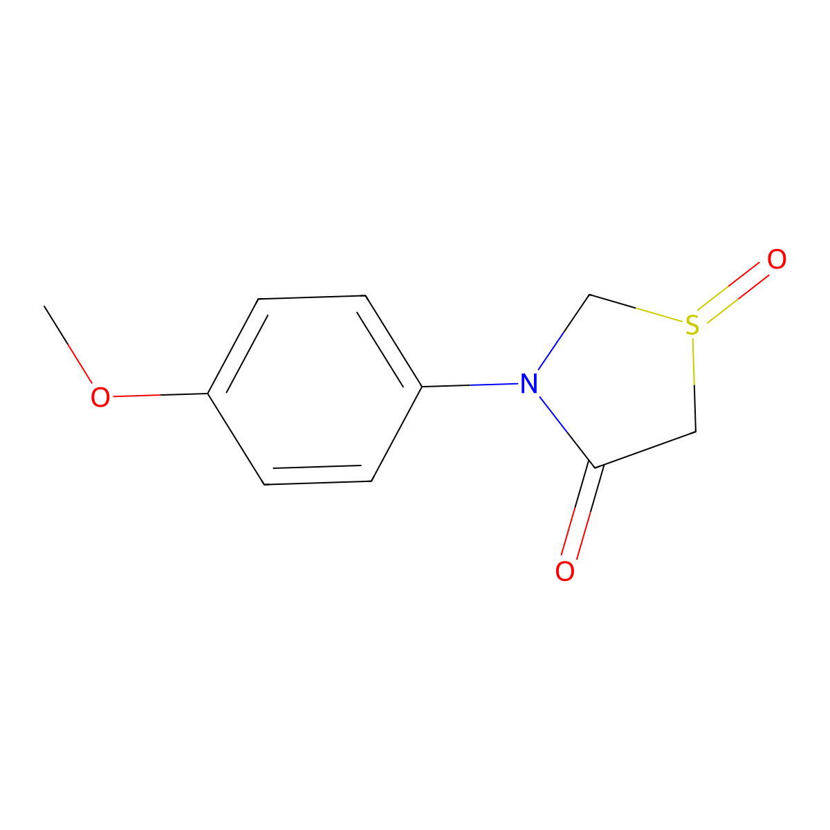 3-(4-Methoxyphenyl)-1lambda~4~,3-thiazolane-1,4-dione molecular structure, CAS 109052-42-8