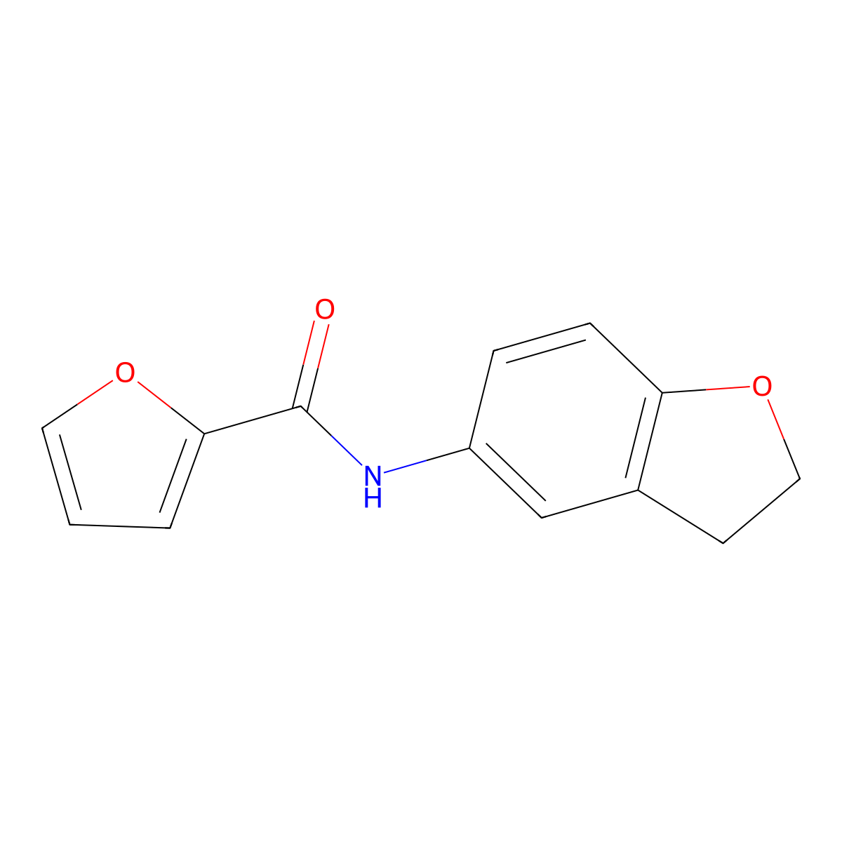 N-2,3-Dihydro-1-benzofuran-5-yl-2-furamide molecular structure, CAS 1090579-35-3