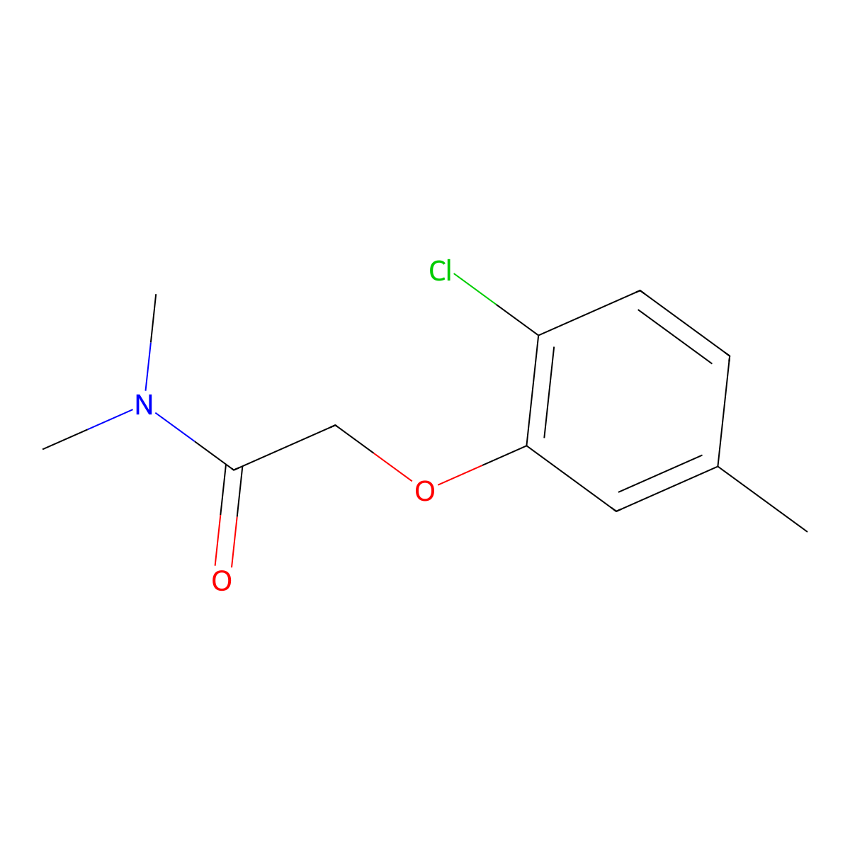 2-(2-chloro-5-methylphenoxy)-N,N-dimethylacetamide molecular structure, CAS 1090603-20-5
