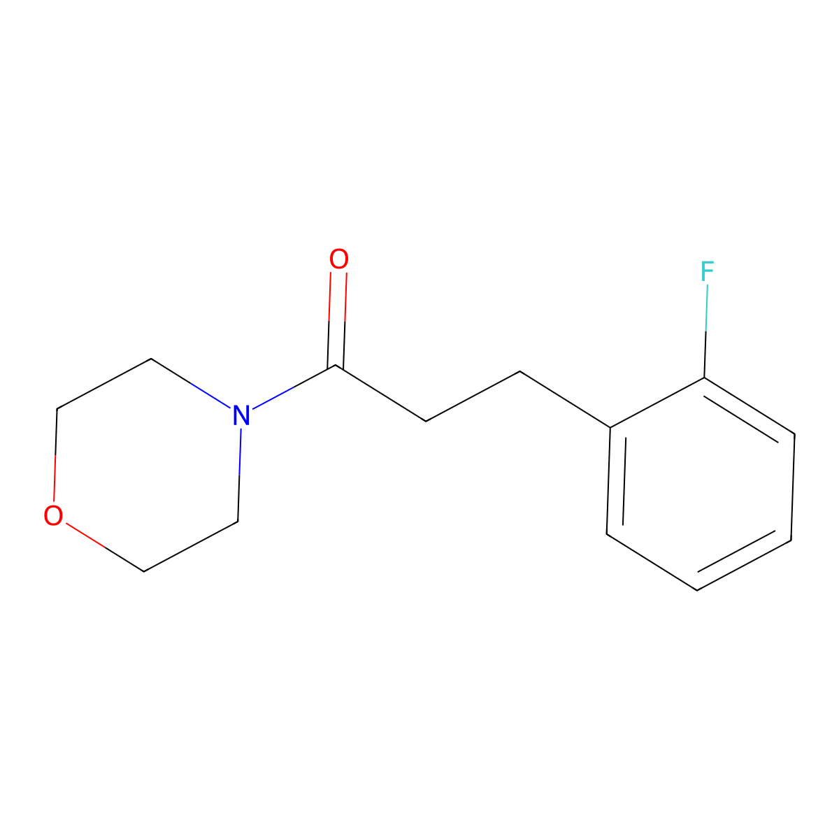 3-(2-Fluorophenyl)-1-(morpholin-4-YL)propan-1-one molecular structure, CAS 1090611-24-7