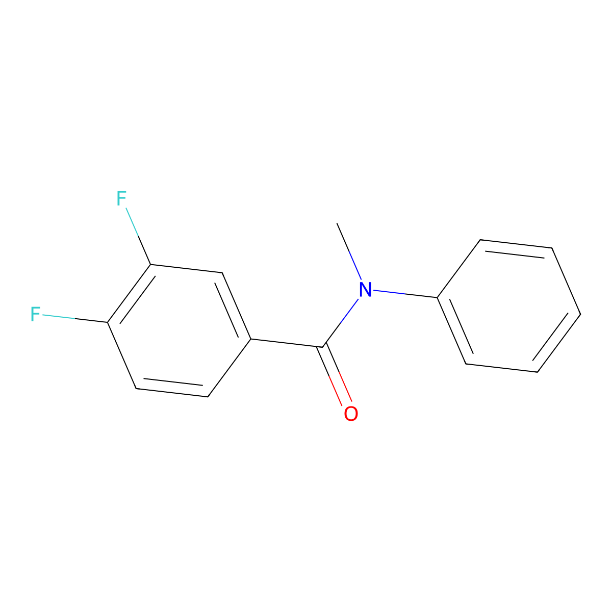 3,4-difluoro-N-methyl-N-phenylbenzamide molecular structure, CAS 1090612-91-1