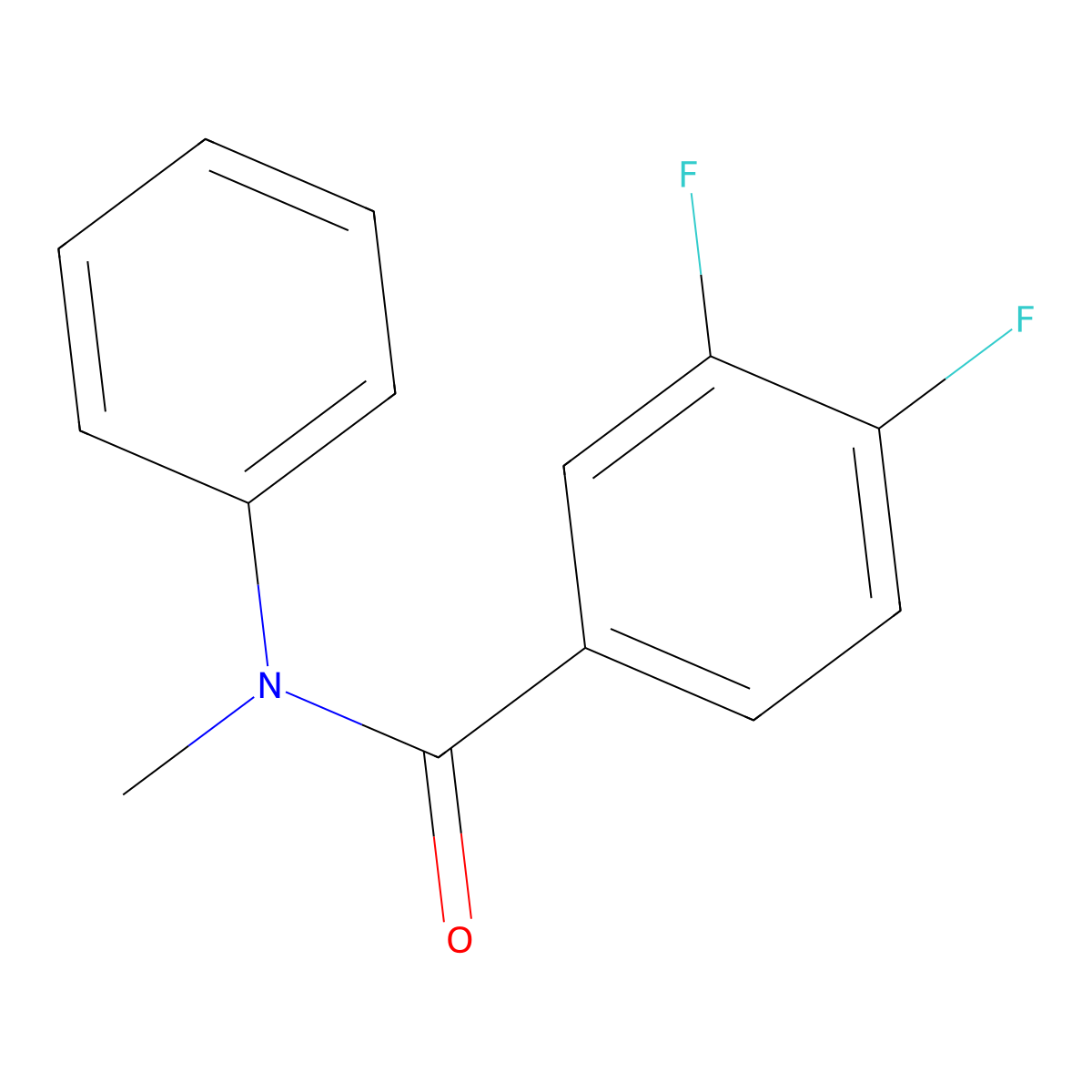 3,4-difluoro-N-methyl-N-phenylbenzamide molecular structure, CAS 1090612-91-1