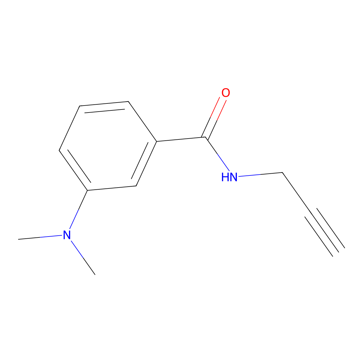 3-(Dimethylamino)-N-2-propyn-1-ylbenzamide molecular structure, CAS 1090613-25-4
