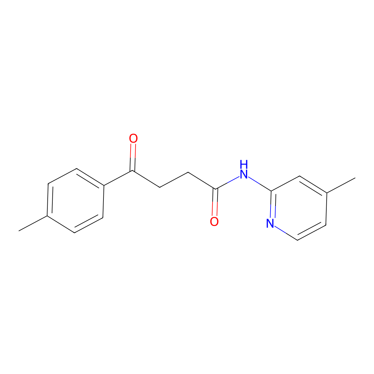 4-(4-methylphenyl)-N-(4-methylpyridin-2-yl)-4-oxobutanamide molecular structure, CAS 1090614-78-0